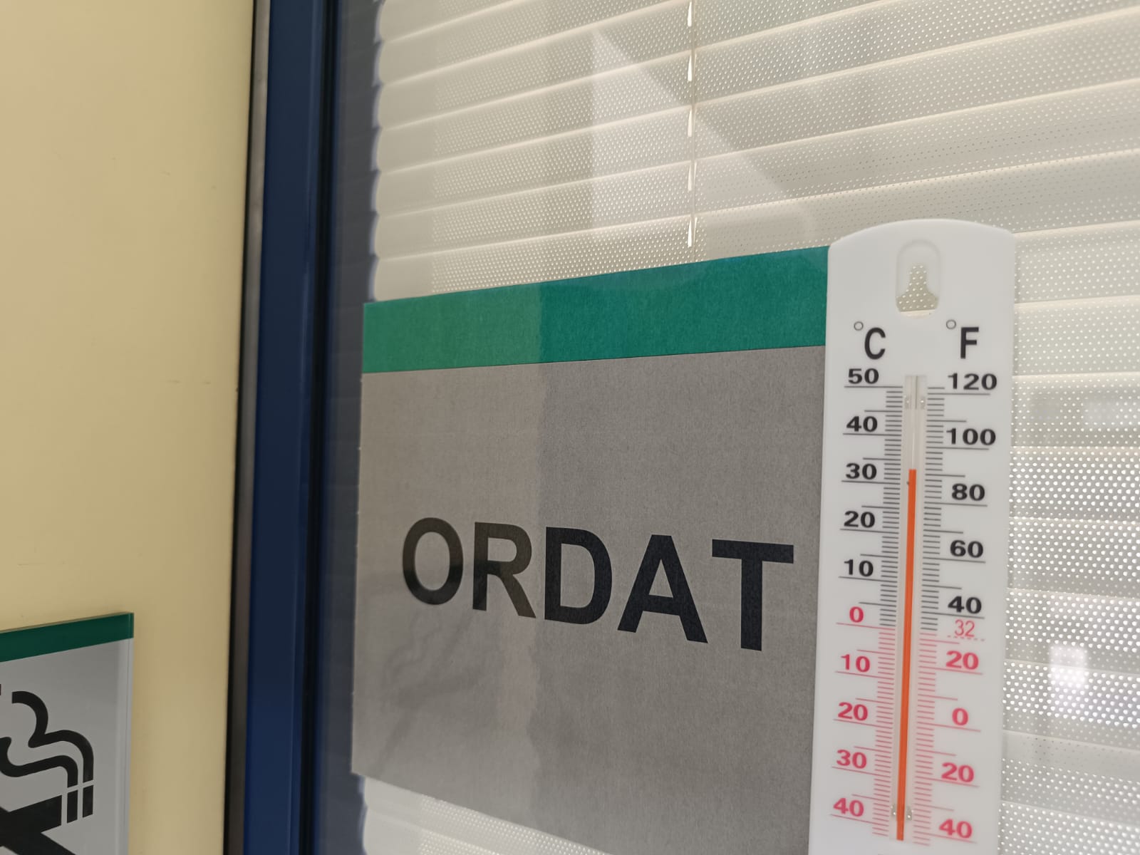 Temperatura dins la comissaria. FOTO Cedida
