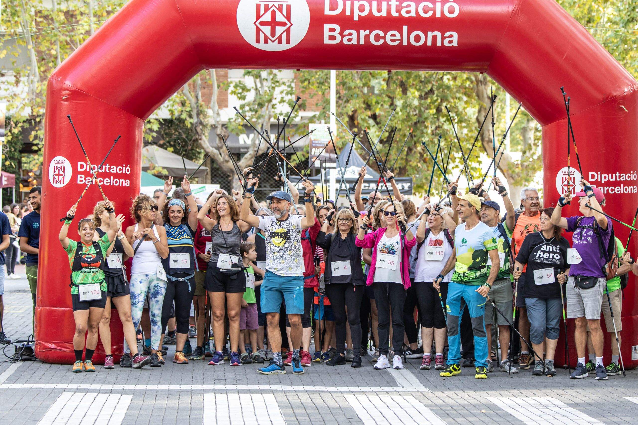 Els corredors de la marxa nòrdica de l'edició 2024. Foto: EMD Bellaterra
