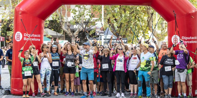Els corredors de la marxa nòrdica de l'edició 2024. Foto: EMD Bellaterra Els corredors de la marxa nòrdica de l'edició 2024. Foto: EMD Bellaterra