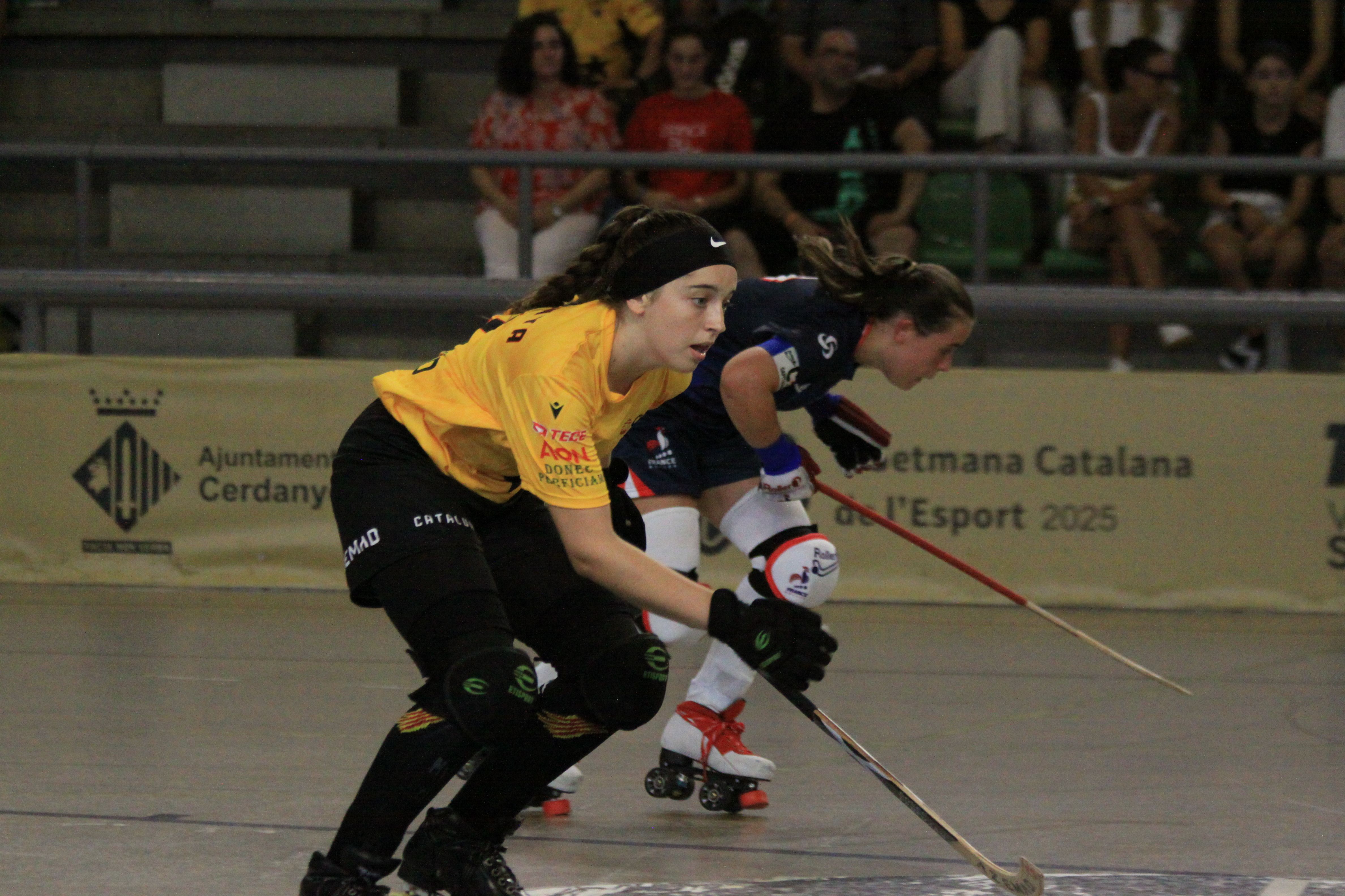 Noa González en el partit contra França a la Golden Cat 2025. Foto: Laia Jubany