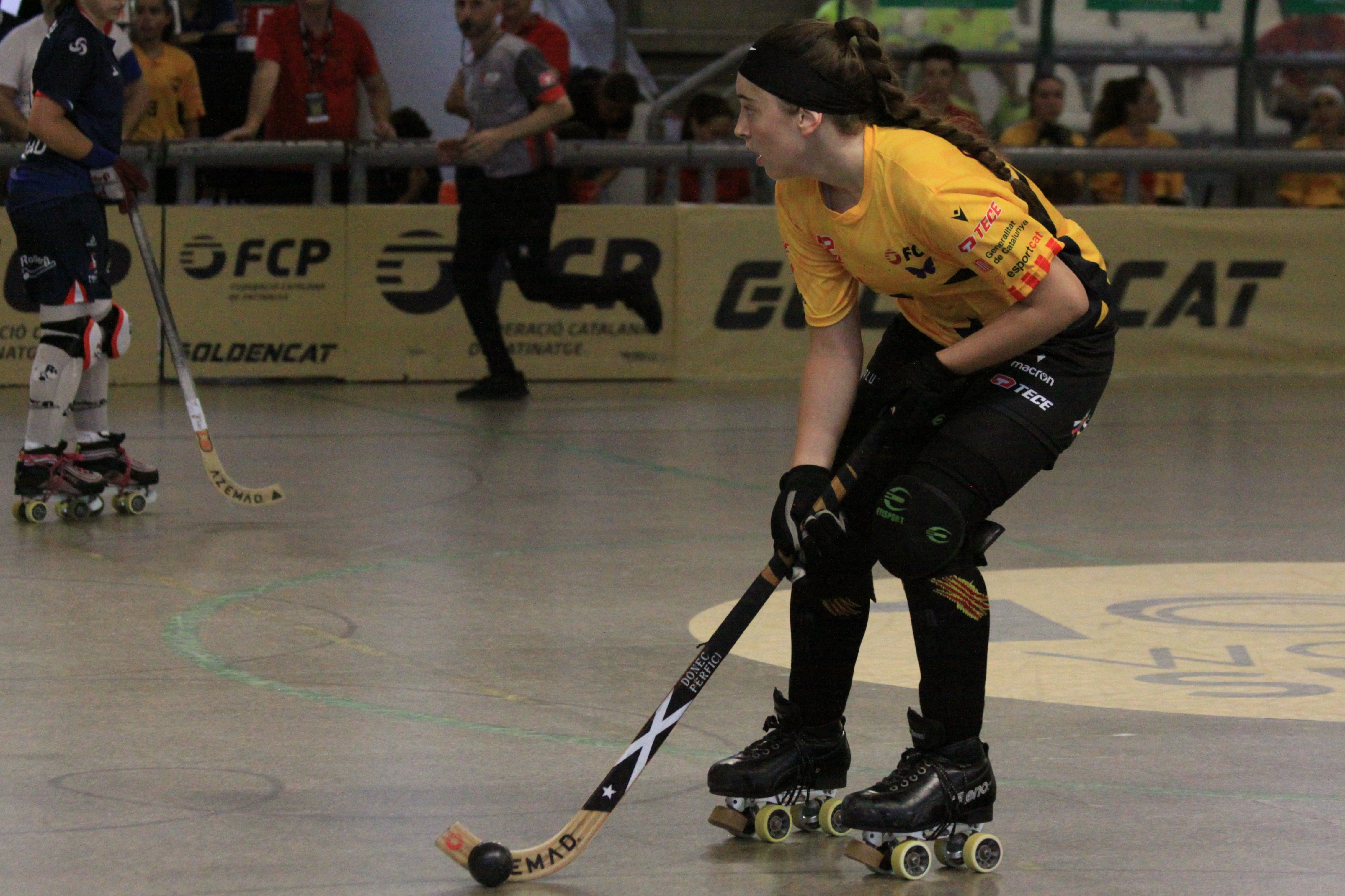 Noa González en el partit contra França a la Golden Cat 2025. Foto: Laia Jubany