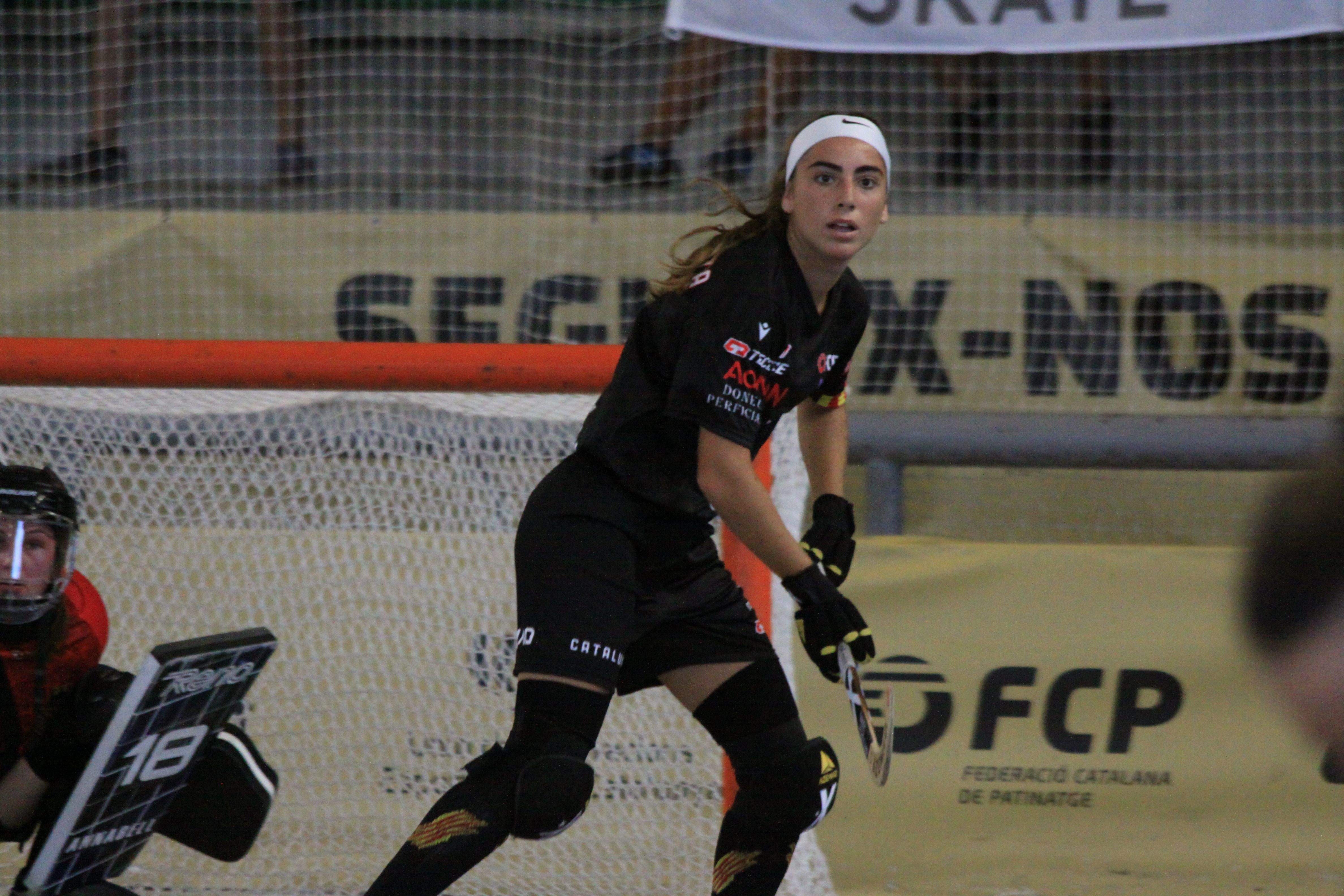 Irene Torres en el partit contra Alemanya a la Golden Cat 2025. Foto: Laia Jubany