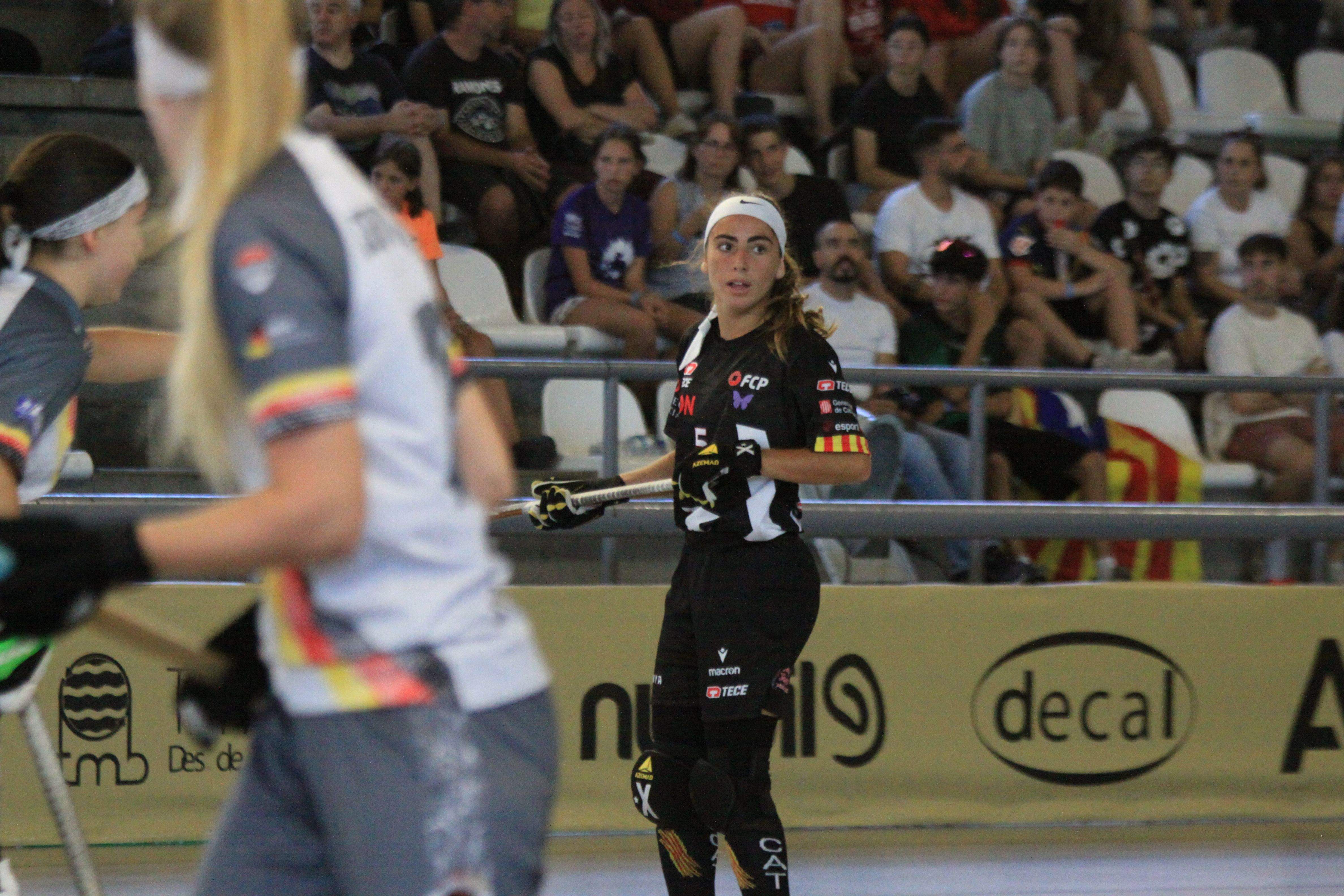 Irene Torres en el partit contra Alemanya a la Golden Cat 2025. Foto: Laia Jubany