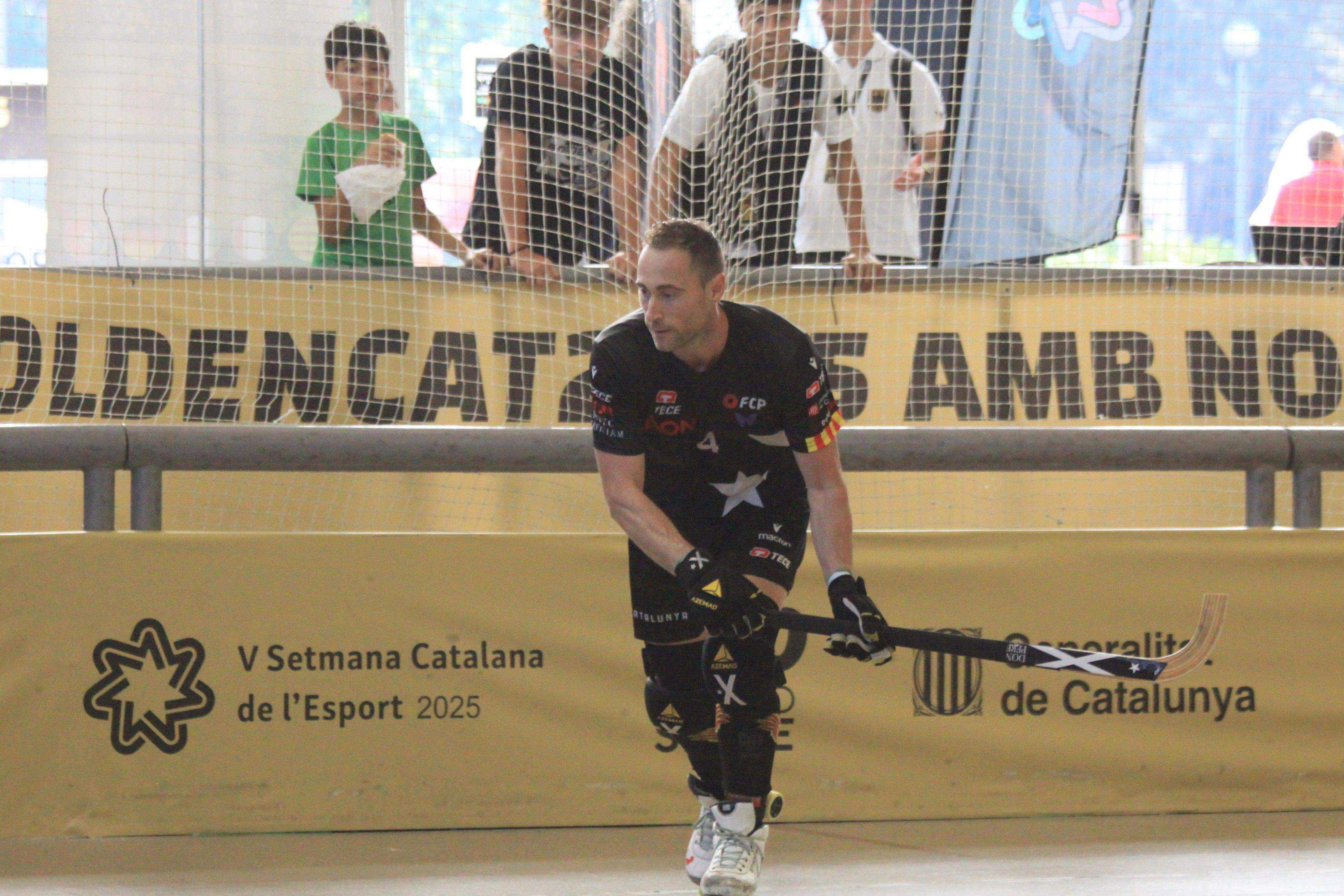 Marc Coy en el partit contra Itàlia a la Golden Cat 2025. Foto: Laia Jubany