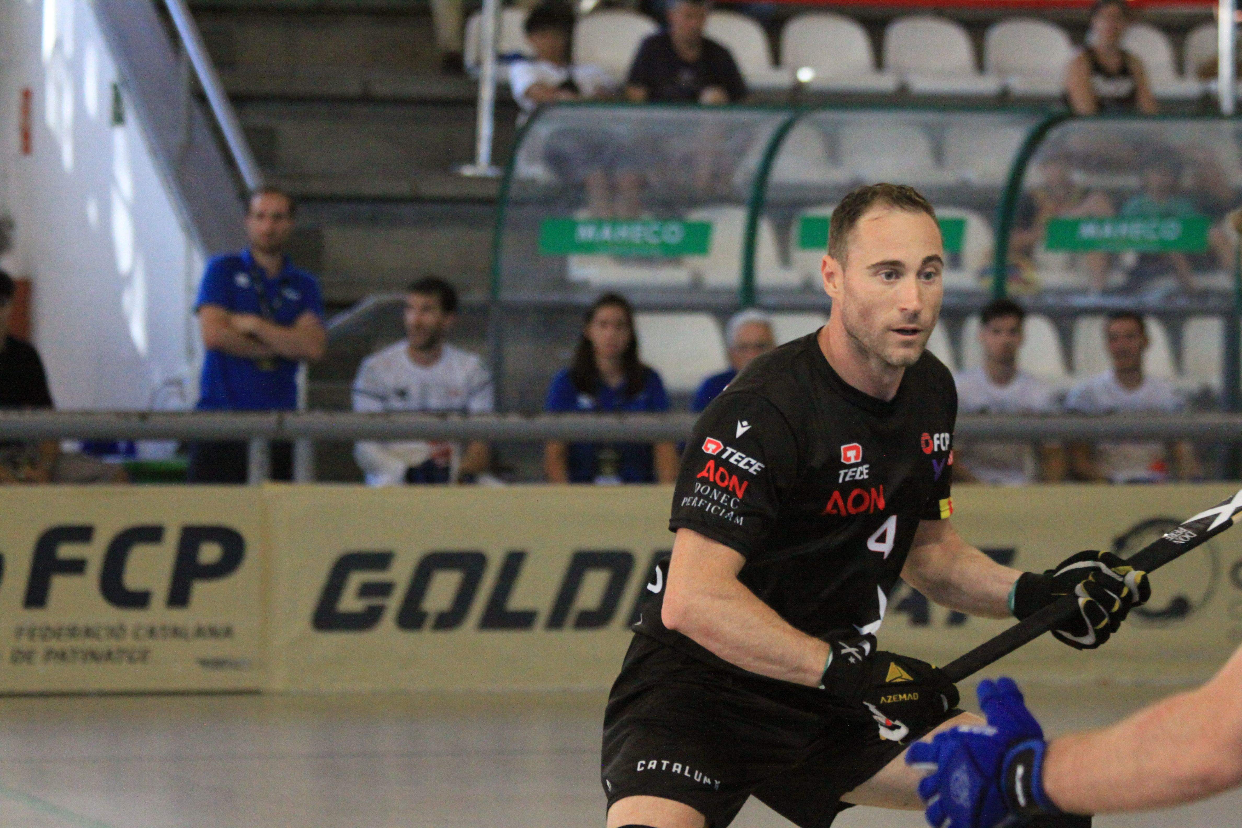Marc Coy en el partit contra Itàlia a la Golden Cat 2025. Foto: Laia Jubany