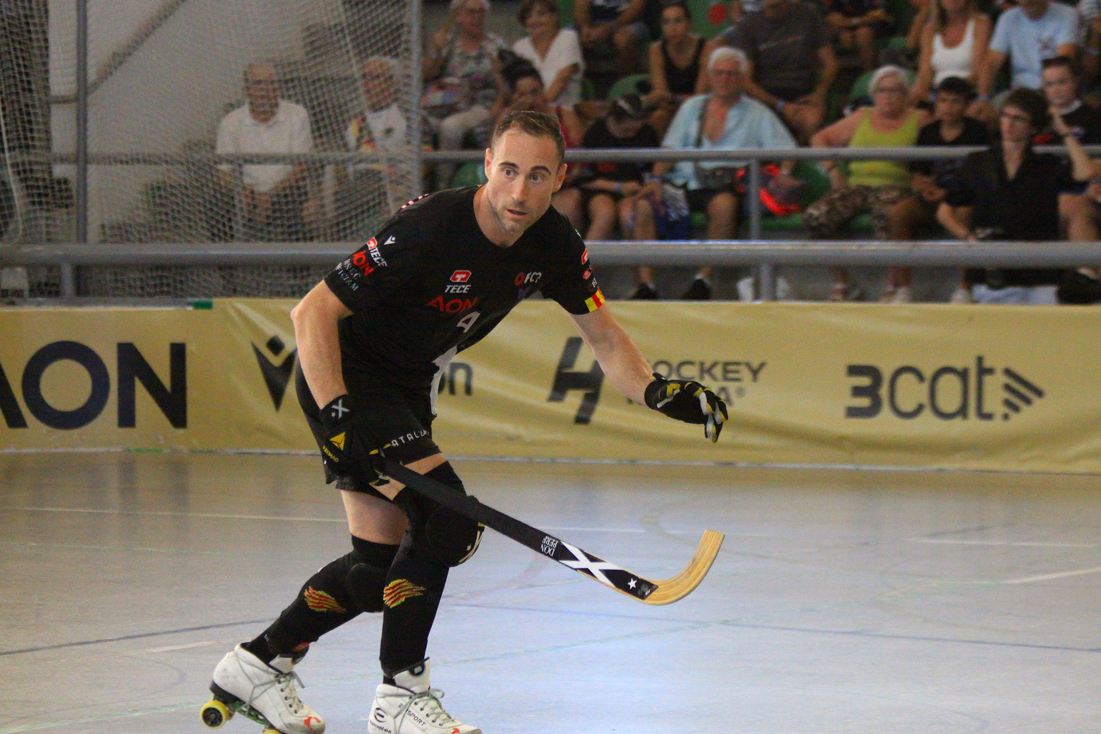 Marc Coy en el partit contra Itàlia a la Golden Cat 2025. Foto: Laia Jubany