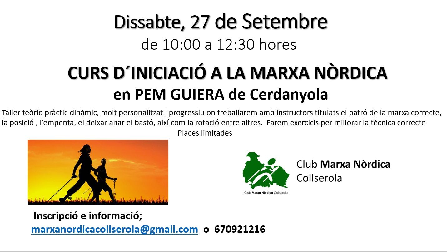 Curs iniciació Marxa nordica