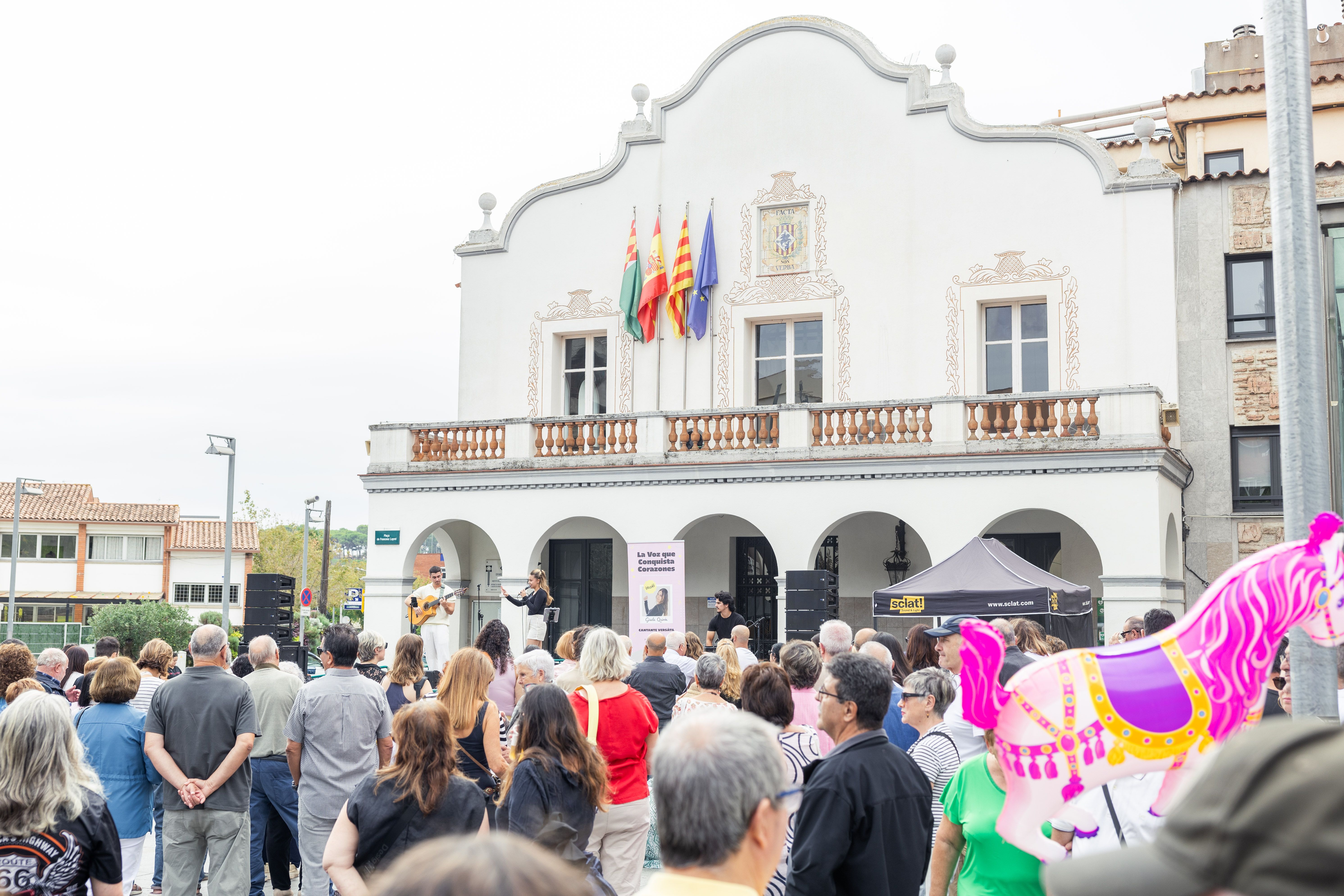 L’actuació del Gisela Quirós Trio diumenge al VII Tast de Cuina Mediterrània. FOTO: Arnau Padilla