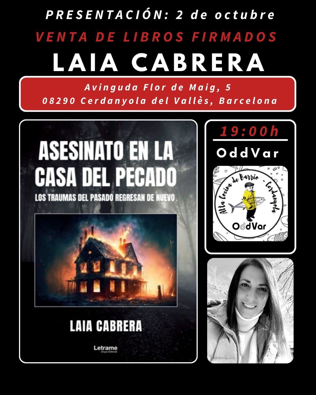 Cartell de l'acte de presentació del llibre
