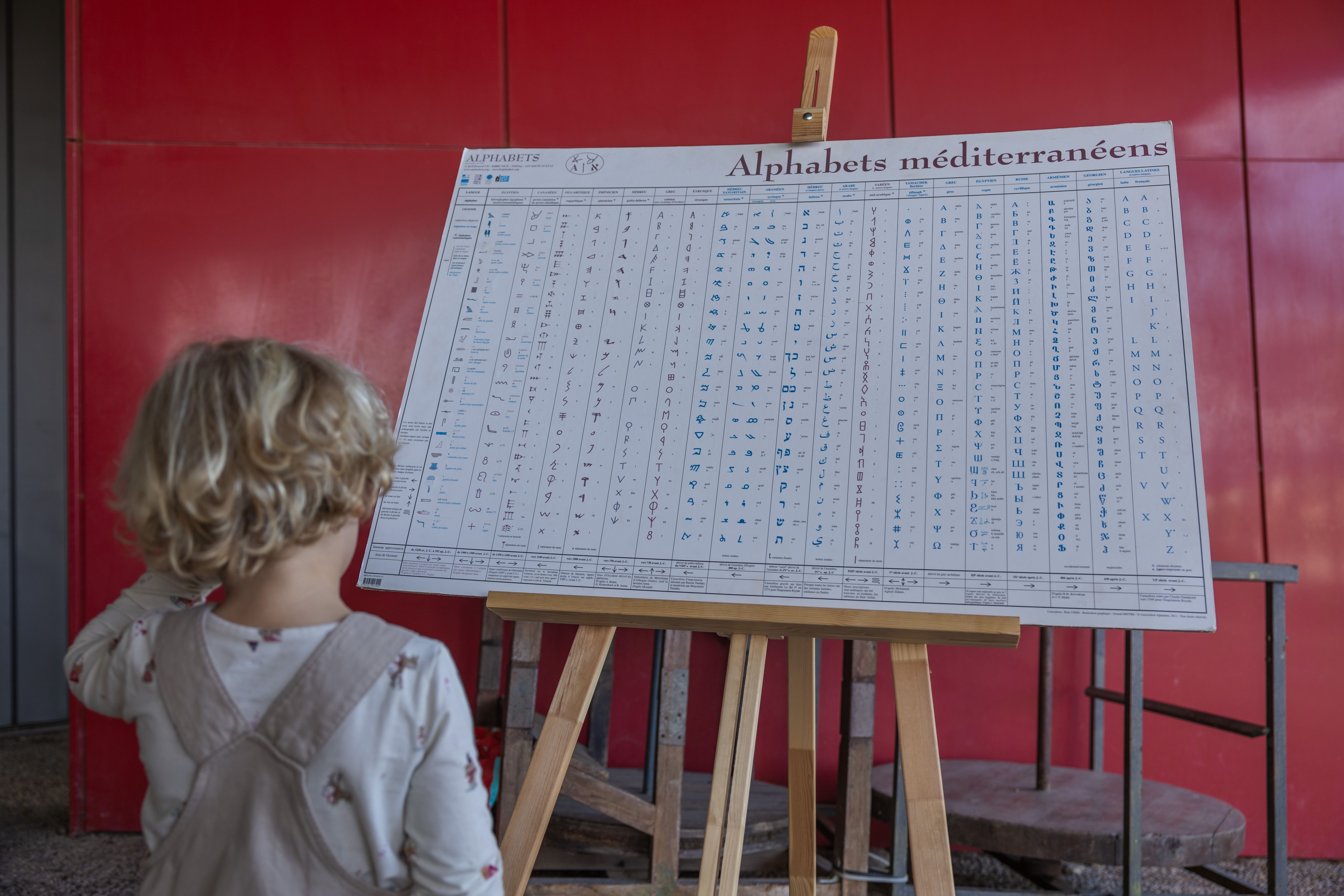 Demostració de llengües ibèriques, un dels tallers més concorreguts del cap de setmana. FOTO: Arnau Padilla