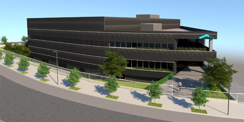 Render del nou centre de dades que ha començat a construir la companyia tecnològica ADAM al Parc de l'Alba. FOTO: ADAM