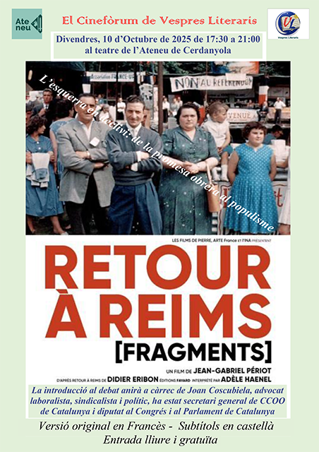 Cartell del cinefòrum de Vespres Literaris Cartell del cinefòrum de Vespres Literaris