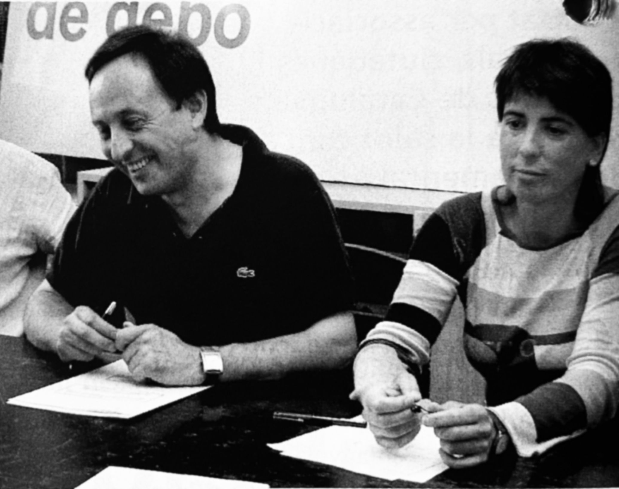 Jordi Miró i Rosa Guallar en una imatge de l'arxiu històric de Cerdanyola al dia. 