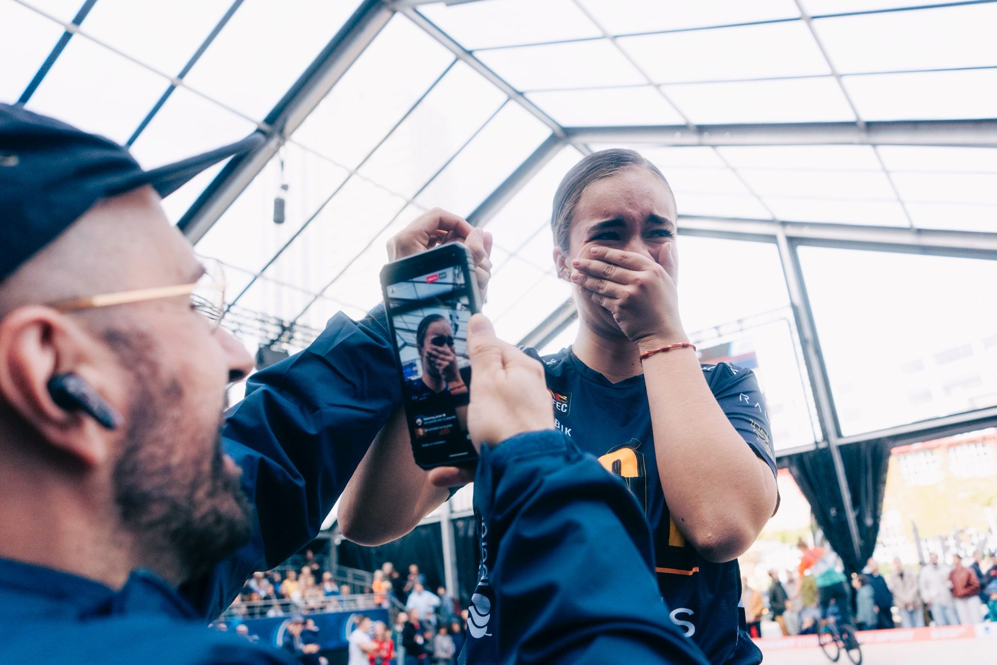 Dasha Rabanete, just després del campionat. FOTO: Cristóbal Batlle. Cedida per Toni Rabanete