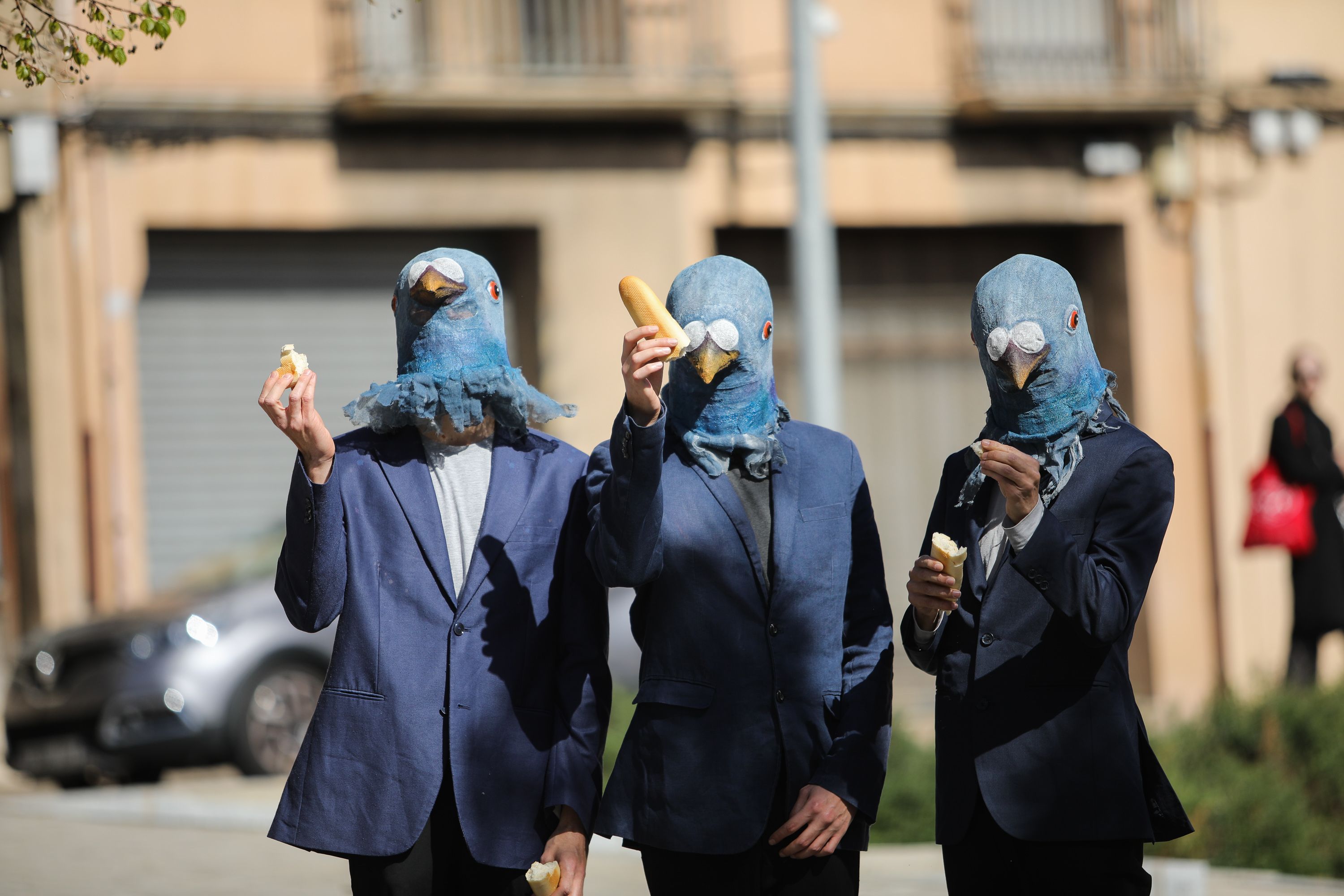 Imatge de Sfumato Coloms, una de les intervencions que tindran lloc durant la passejada artística del Bo Festival, dissabte, als boscos de Bellaterra. FOTO: Bo Festival.