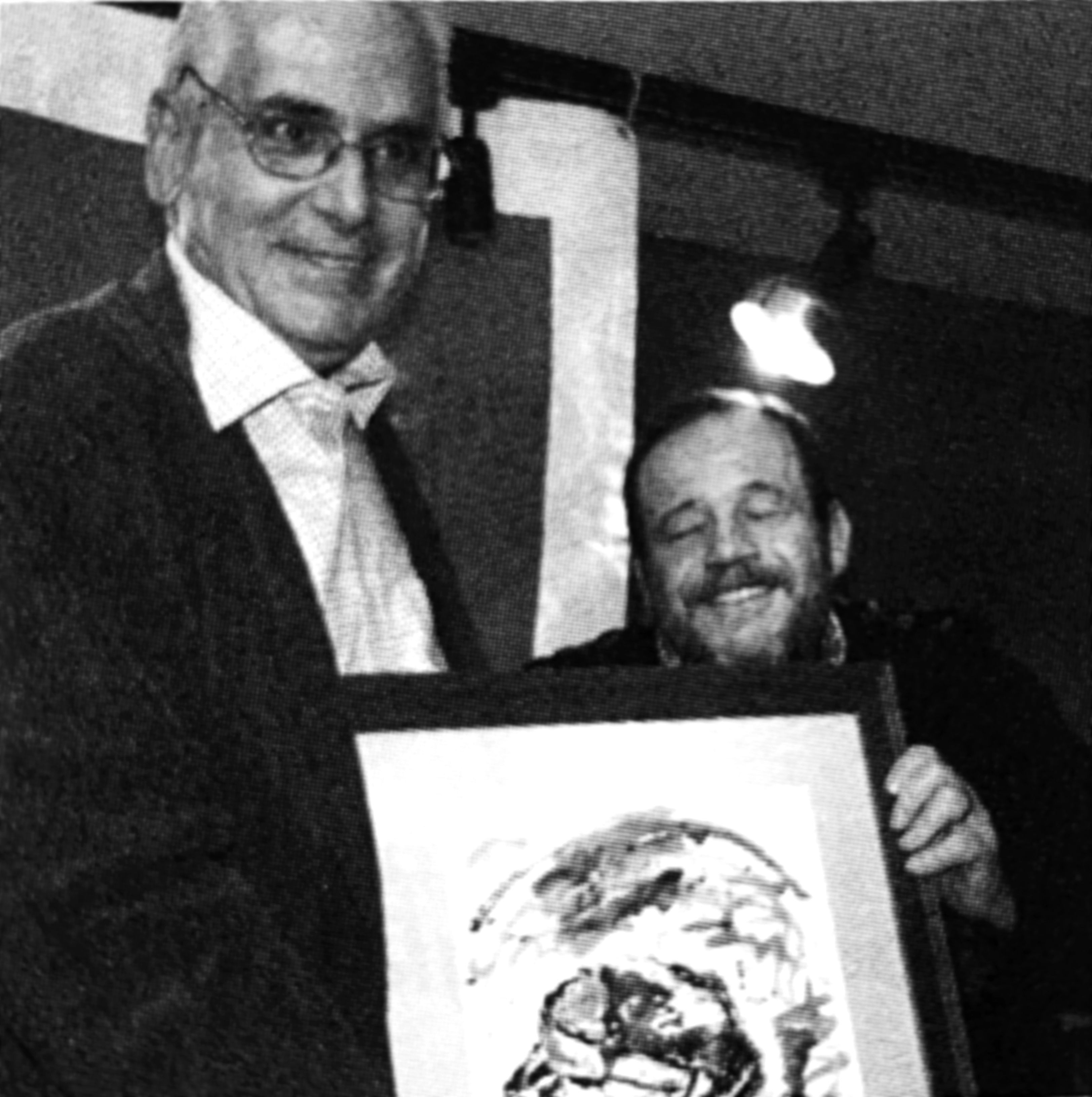 Miquel Sánchez, a la imatge amb Josep Maria Cortada 'Xane', va ser Cerdanyolenc de l'any, el 2006. FOTO: Arxiu Cerdanyola al dia