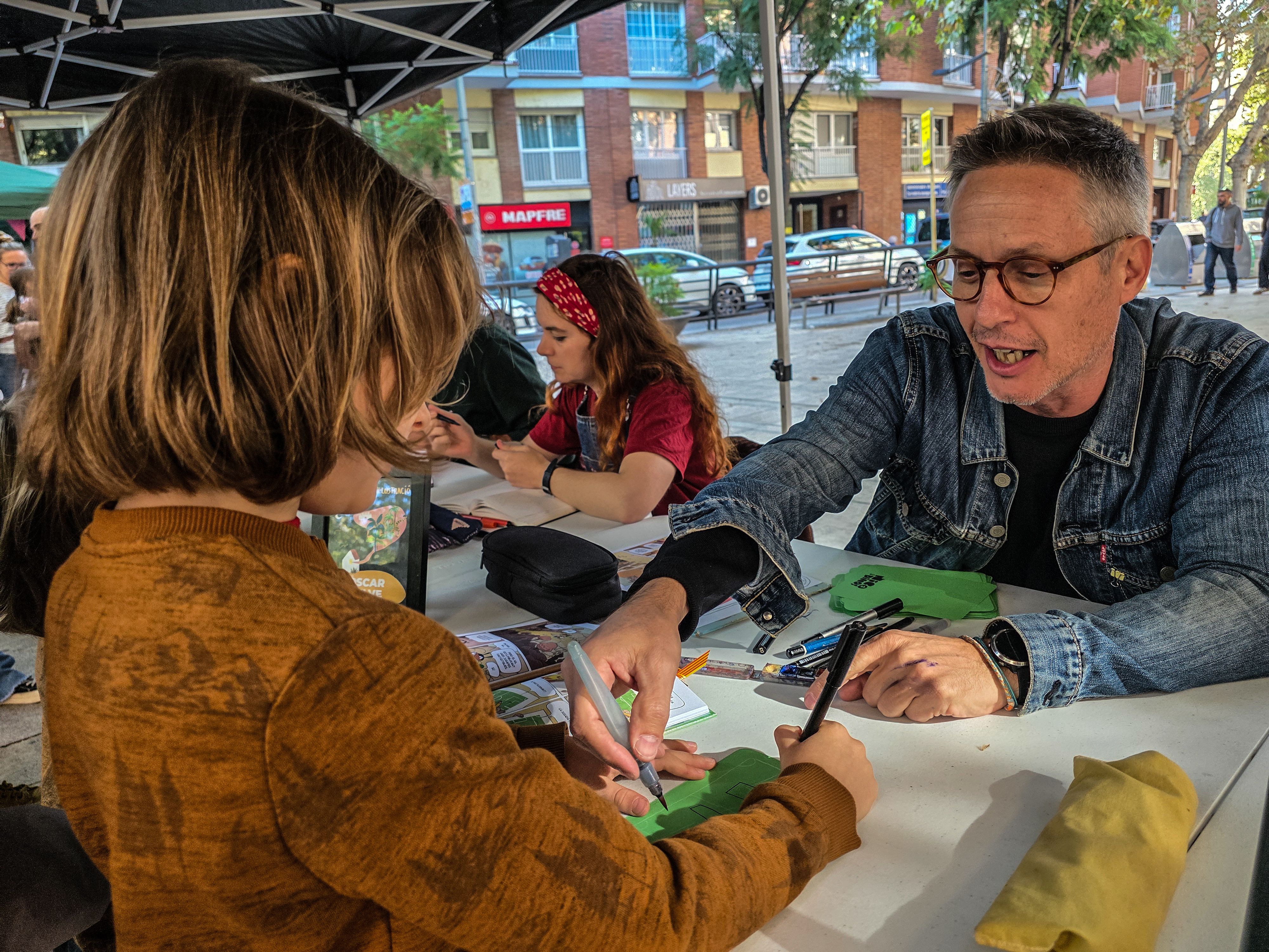 Lectors amb el seu públic més fidel. FOTO: Marc Mata