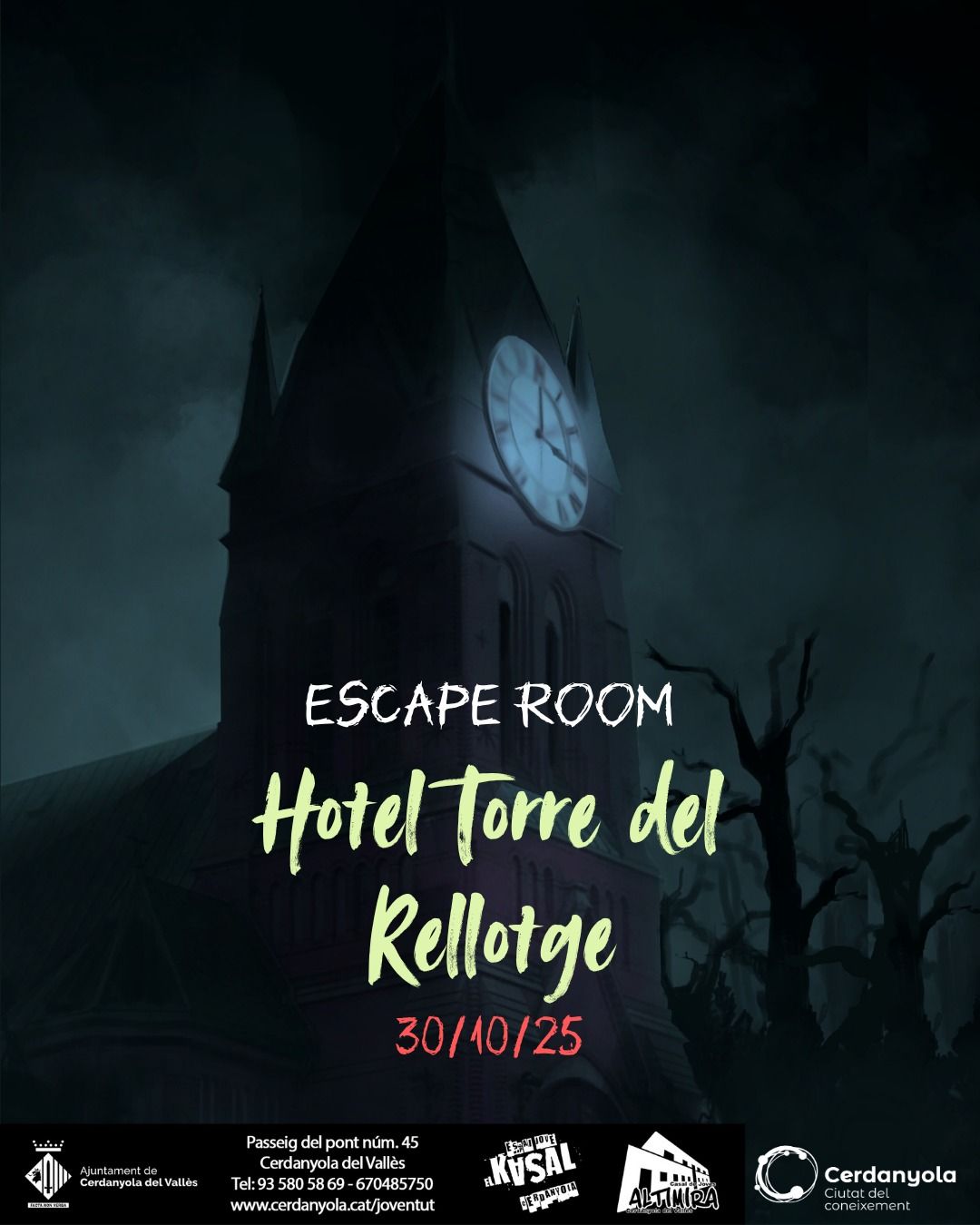 DIJOUS 30 ESCAPE ROOM TEATRALITZAT DEL CASAL DEL TERROR ??️Aquest any com a novetat, el Casal (1) DIJOUS 30 ESCAPE ROOM TEATRALITZAT DEL CASAL DEL TERROR ??️Aquest any com a novetat, el Casal (1)