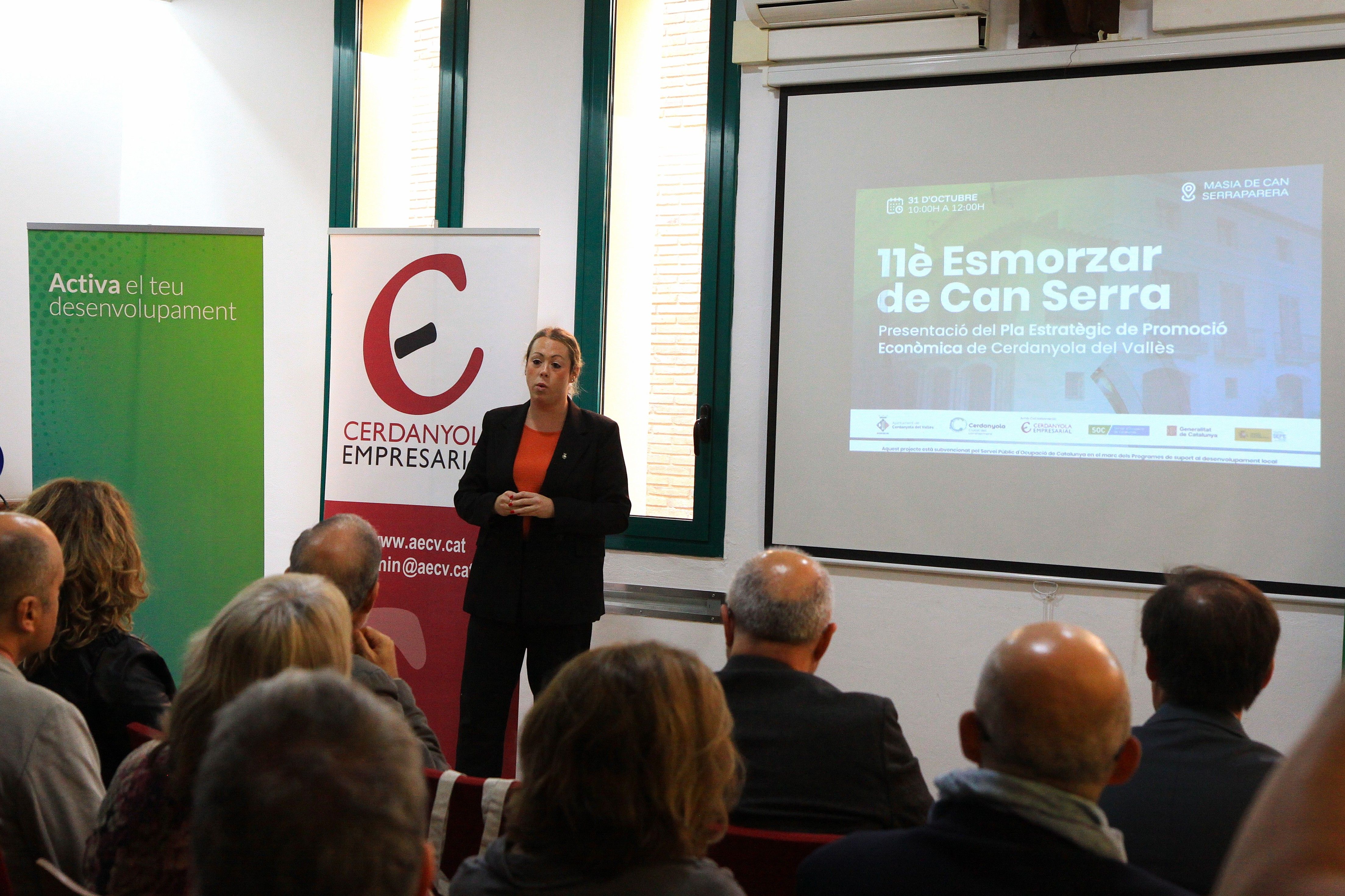 Cristina Padilla, regidora de Promoció Econòmica, ha inaugurat l'acte. Foto: Laia Jubany