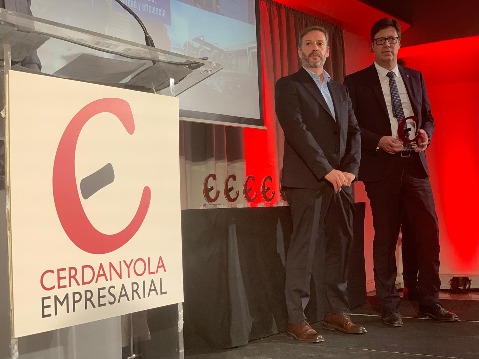 En el parlament d'agraïment van destacar el compromís i la implicació amb Cerdanyola. FOTO: Judit Josa