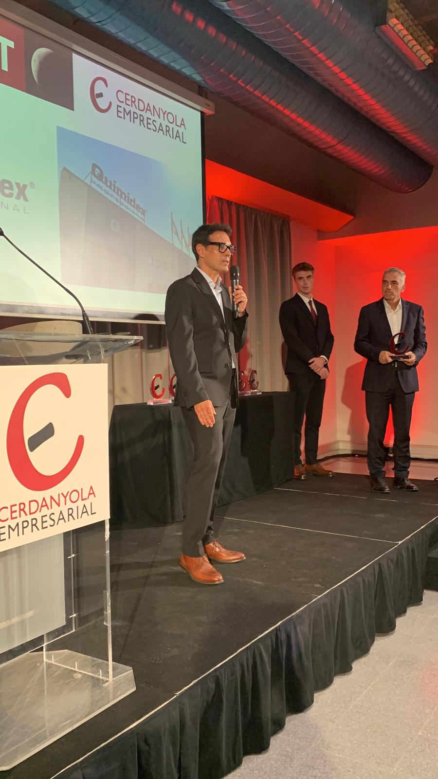 Parlament de Quimidex, premi a la innovació en la XII Nit de Cerdanyola Empresarial, a l'Hotel Campus Exe. FOTO: Judit Josa