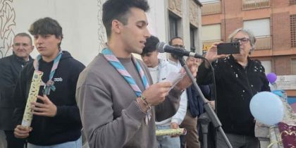 Un dels pregoners de l'entitat de lleure. Foto: Marc Mata 