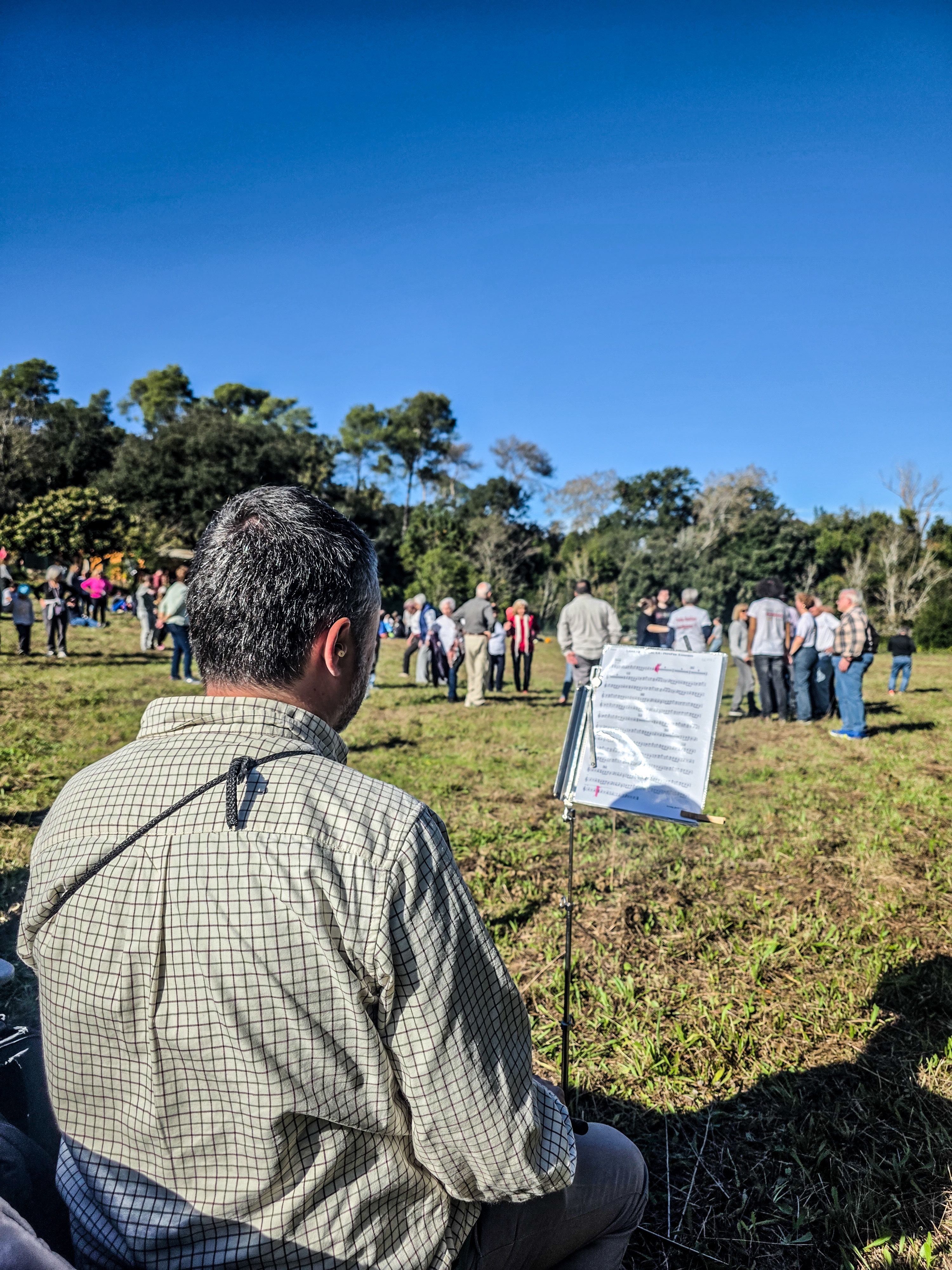 La Cobla de Sabadell amenitzant l'Aplec de Sant Iscle. Foto: Marc Mata