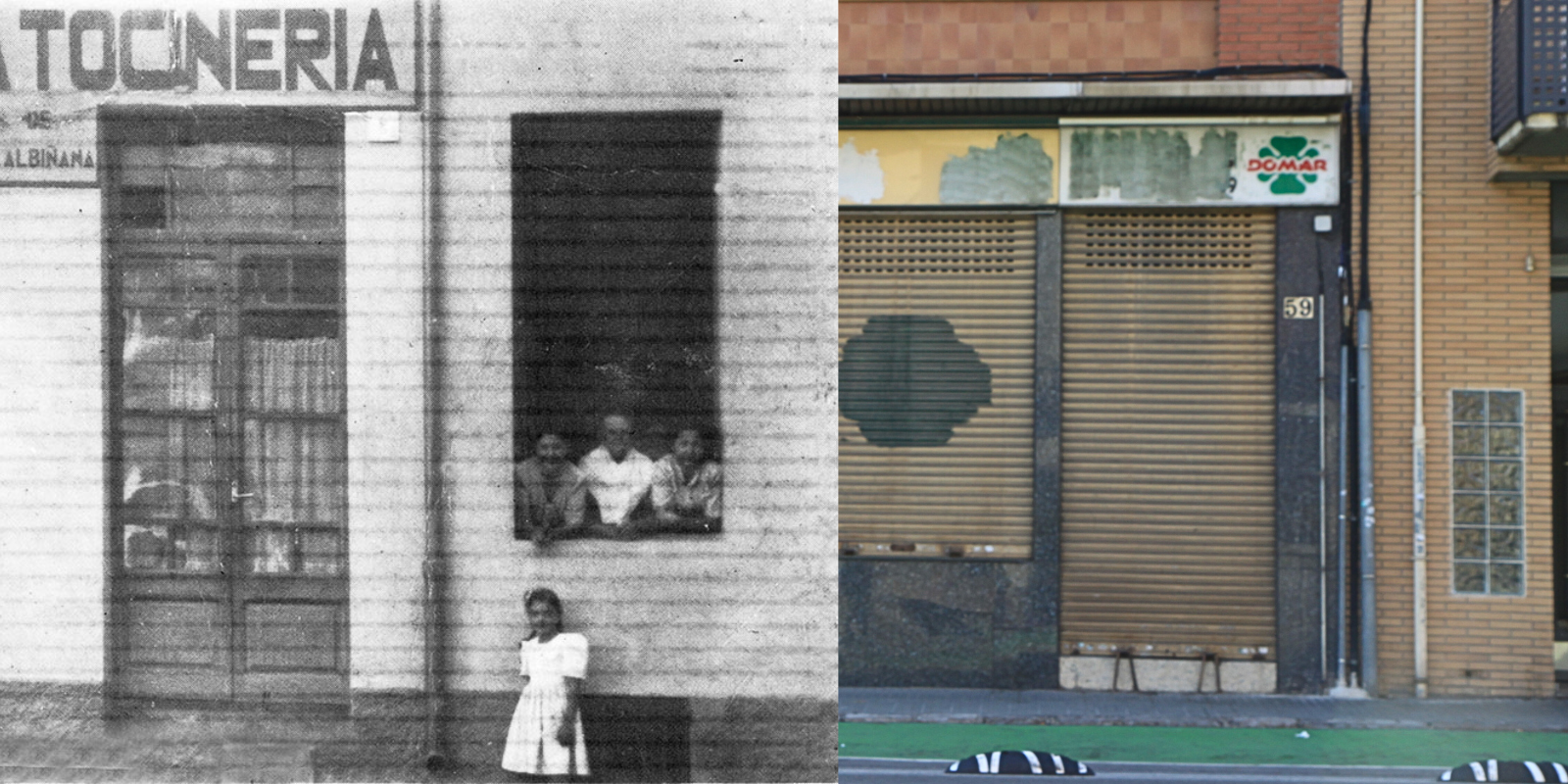 A l'esquerra, la imatge d'ahir, a la dreta, la d'avui, corregida