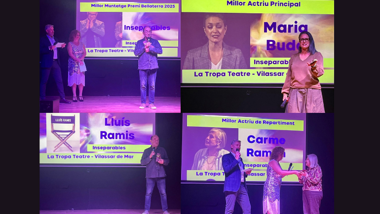 Els diferents premiats al 2n Concurs de Teatre Amateur de Bellaterra | R. Pallàs