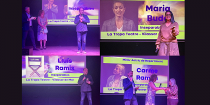 Els diferents premiats al 2n Concurs de Teatre Amateur de Bellaterra | R. Pallàs