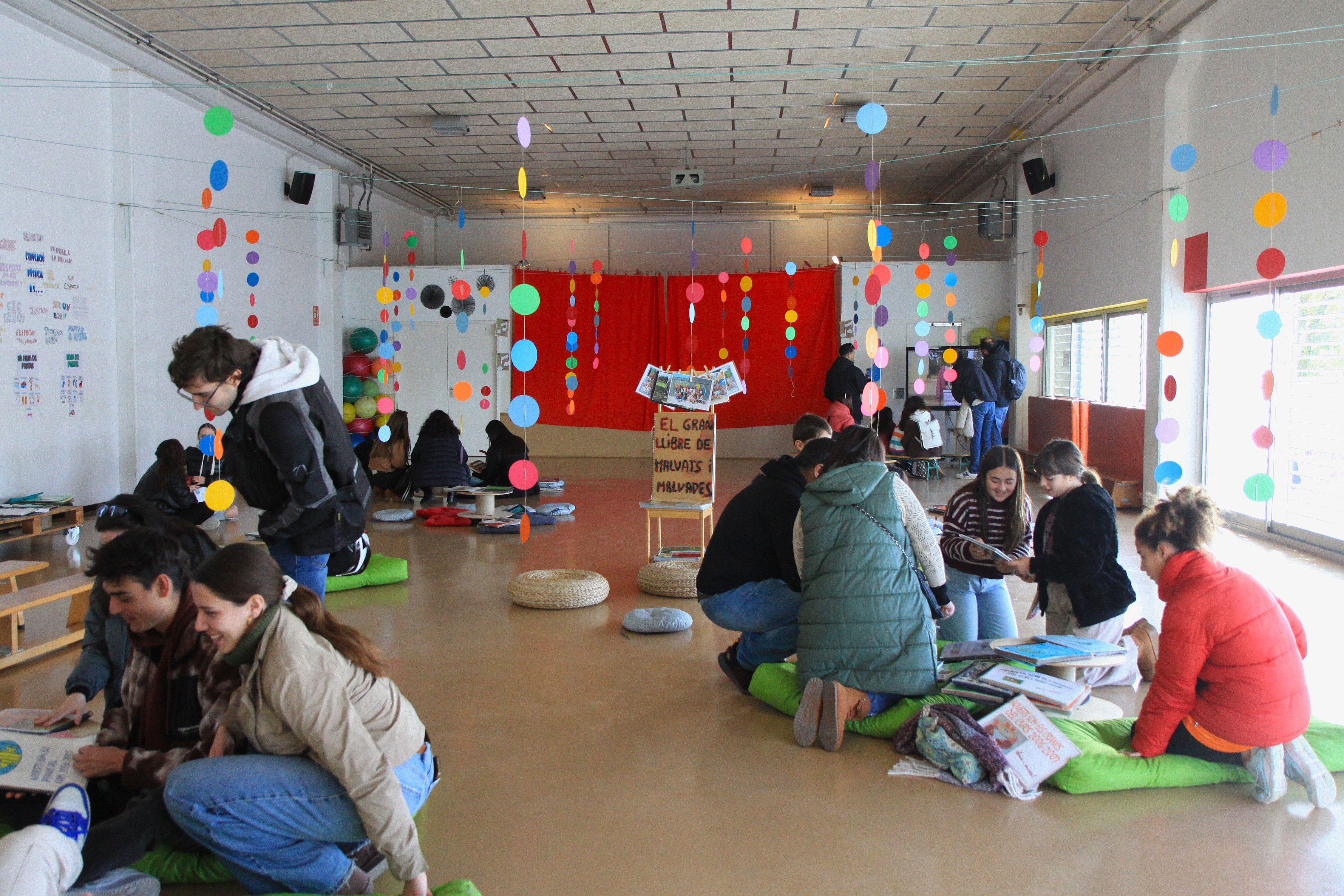 El gimnàs era l'espai pel record. Foto: Laia Jubany