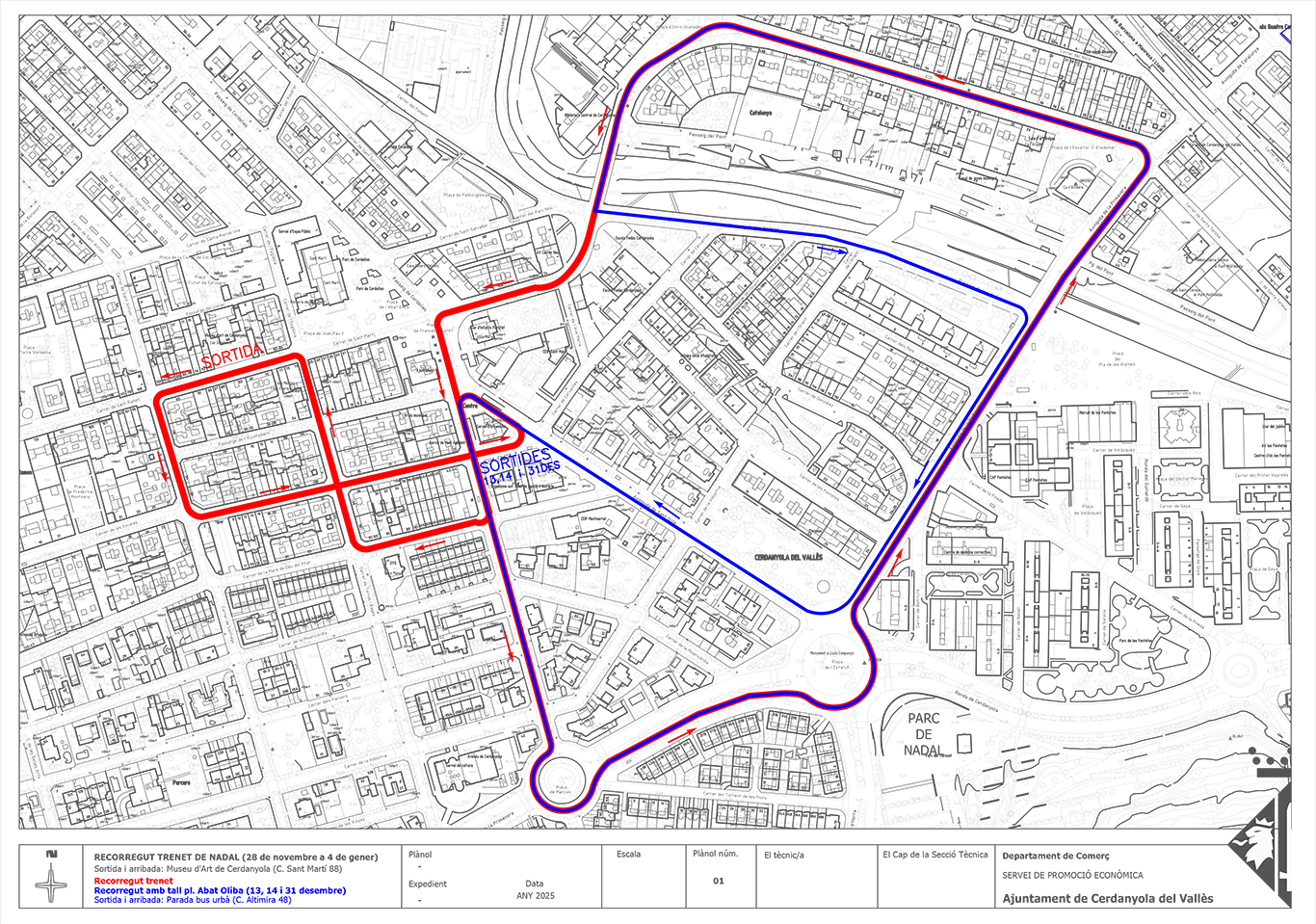 Recorreghut del Trenet de Nadal 2025