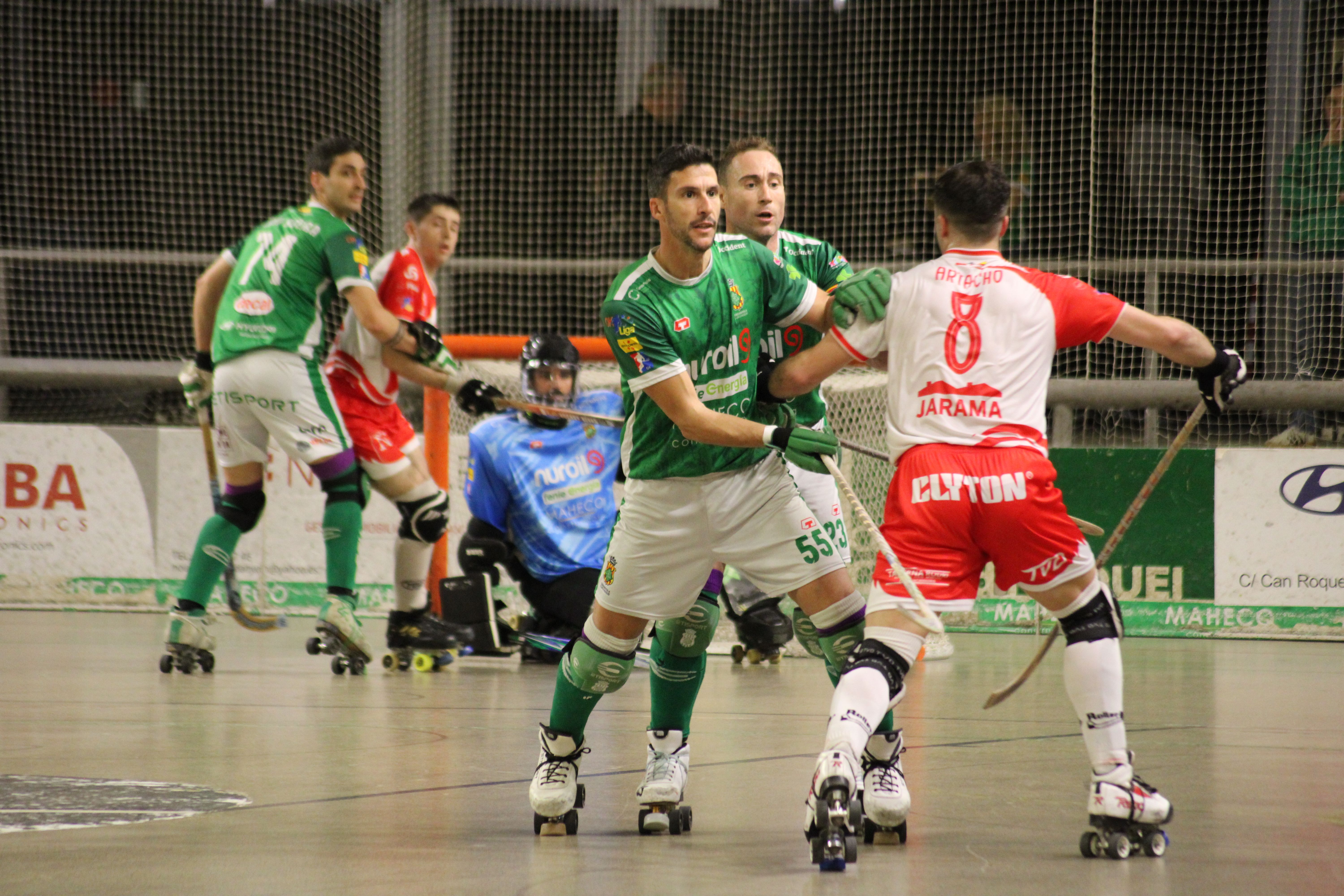 Sergio Miras defensant porteria cerdanyolenca. FOTO: CH Cerdanyola 