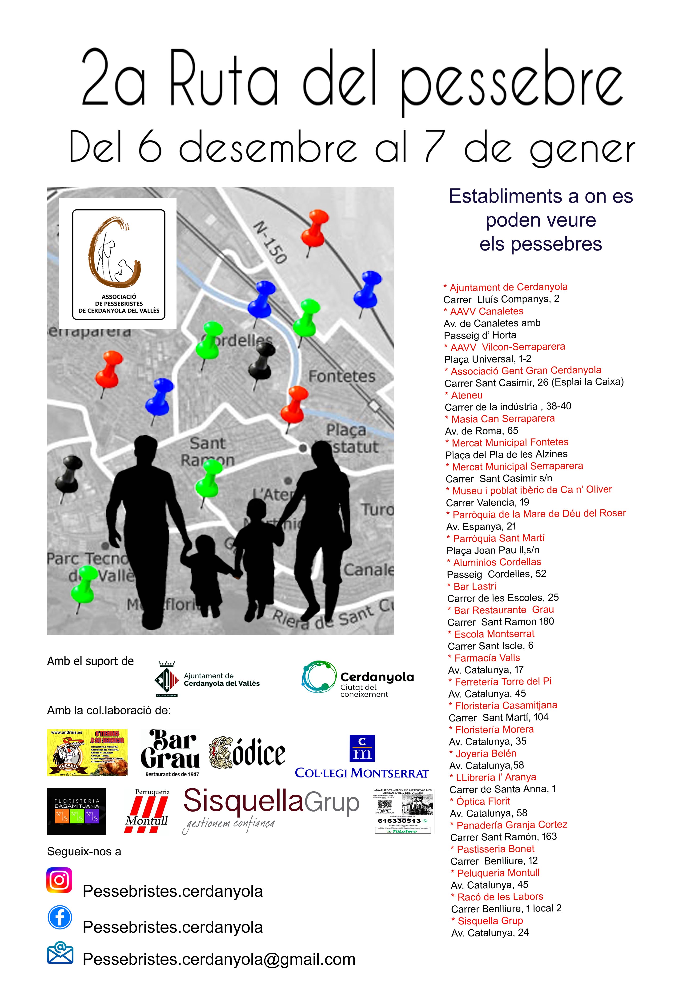 Cartell de la ruta del pessebre 2025