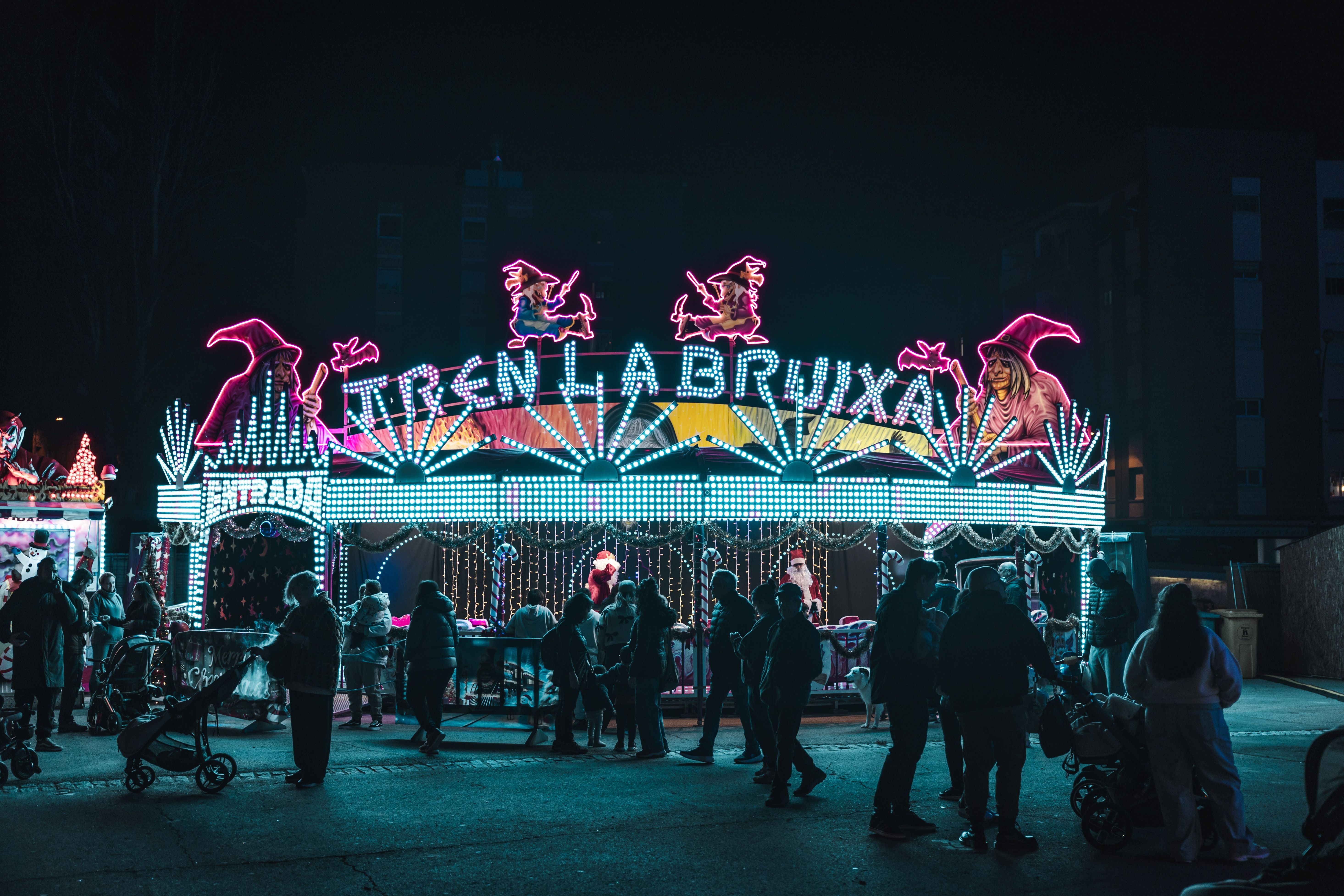 El tren encantat s'incorpora aquest any en les atraccions del Parc de Nadal del Turonet. FOTO: Arnau Padilla