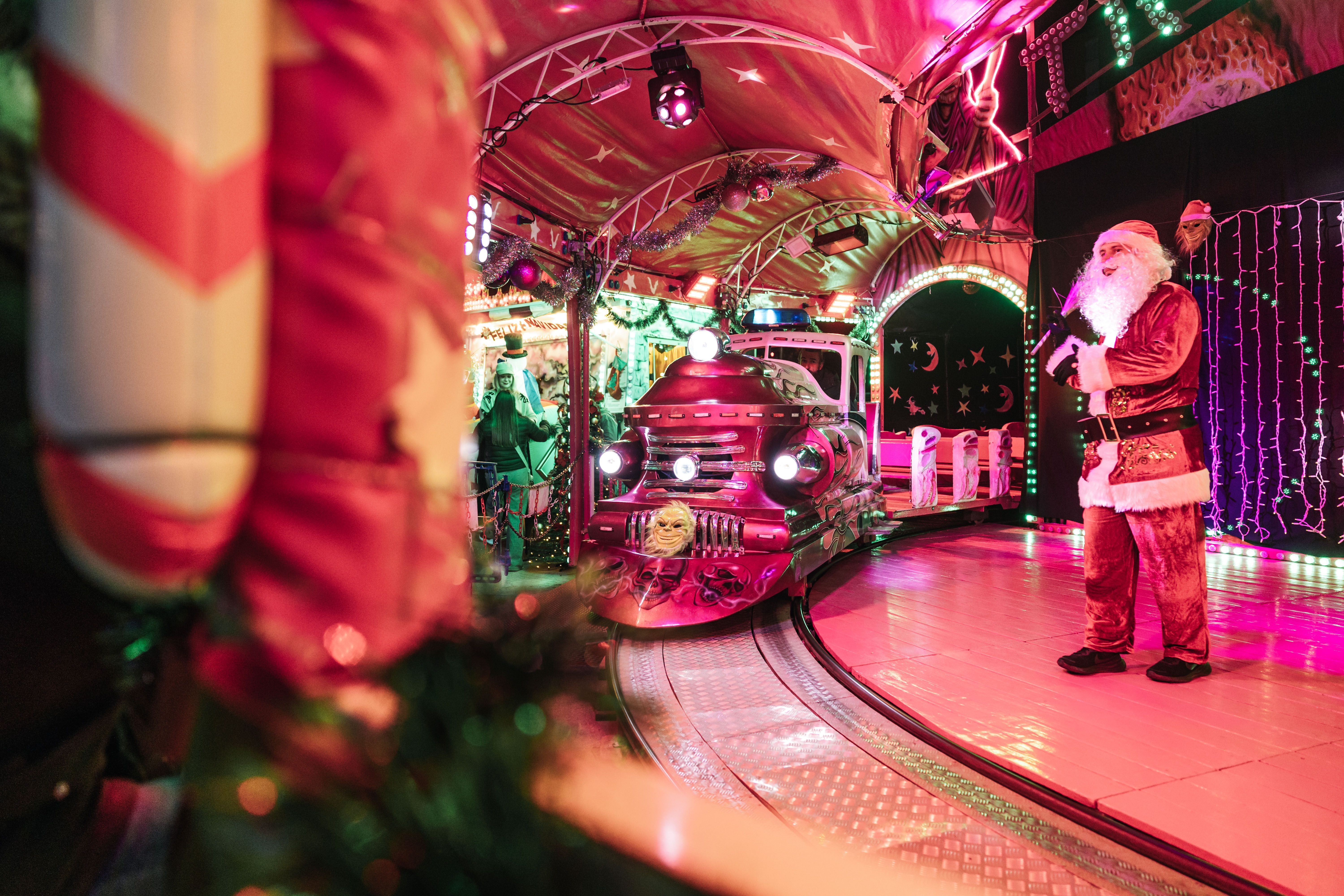 El tren encantat s'incorpora aquest any en les atraccions del Parc de Nadal del Turonet. FOTO: Arnau Padilla
