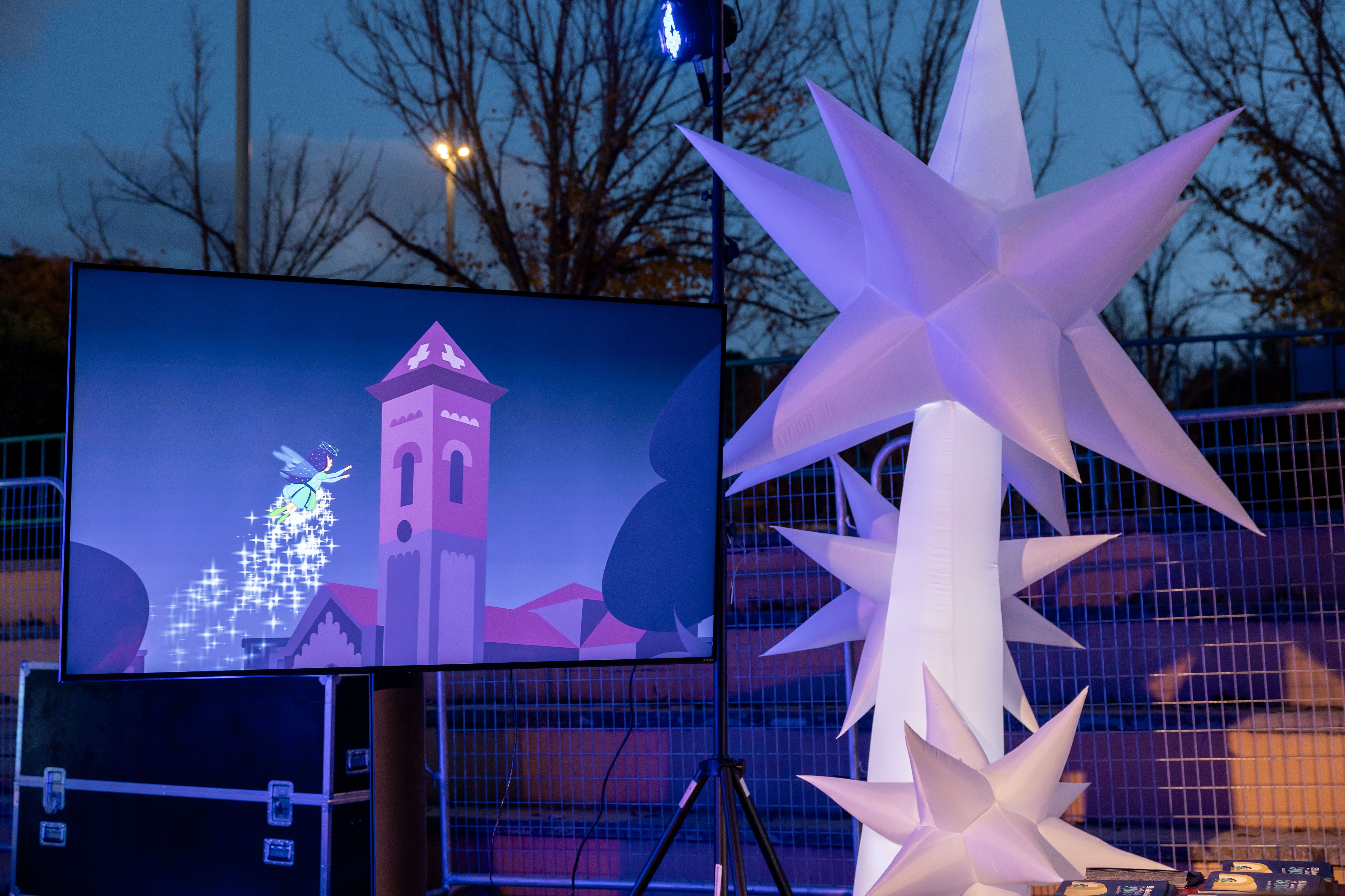 Detall d’una instal·lació que forma part del recorregut decoratiu del Parc de Nadal de Cerdanyola. FOTOS: Arnau Padilla.