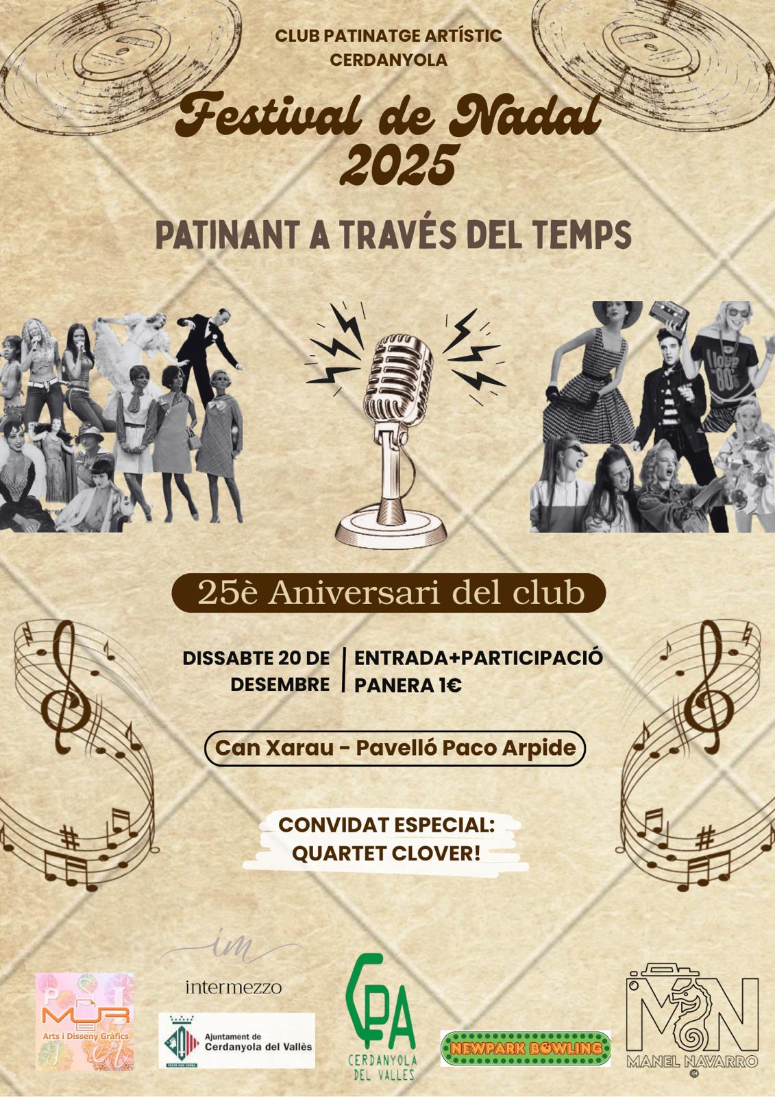 Cartell del 25 aniversari del CPAV que se celebra aquest dissabte