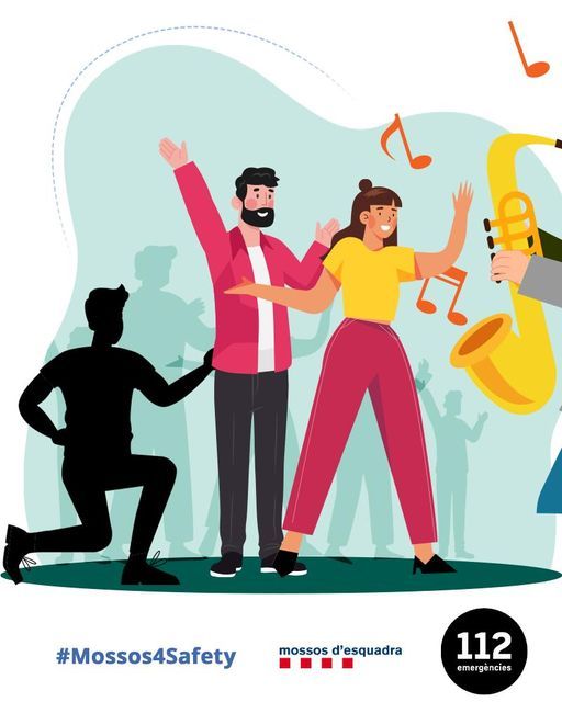 Il·lustració de la campanya Grèvol dels Mossos d'Esquadra per prevenir furts i robatoris en les festes i activitats de Nadal. FOTO: Cedida per Mossos d'Esquadra
