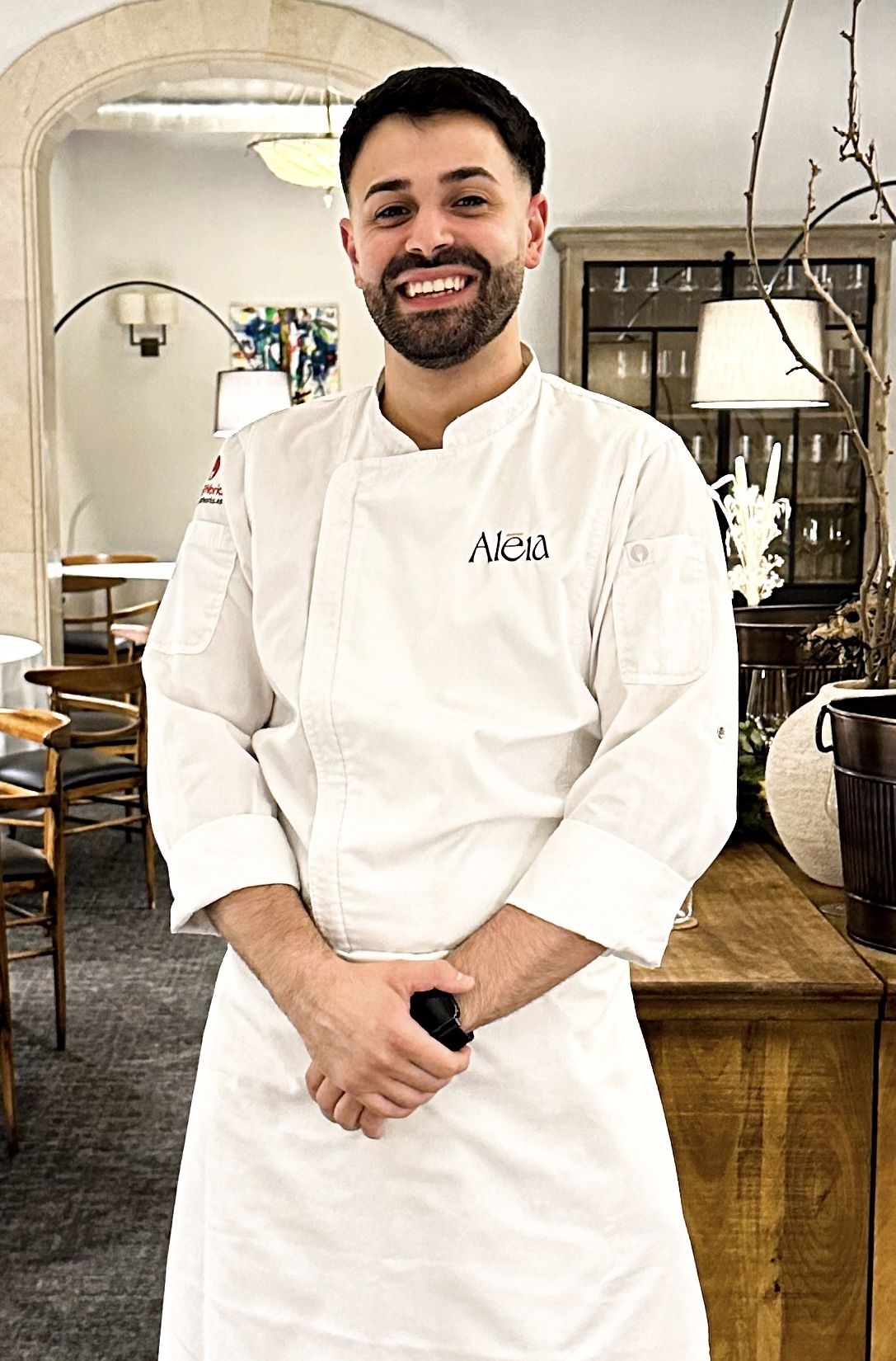El cerdanyolenc Raúl Morales, segon xef del restaurant Aleia, distingit amb una segona estrella Michelin. FOTO: Cedida