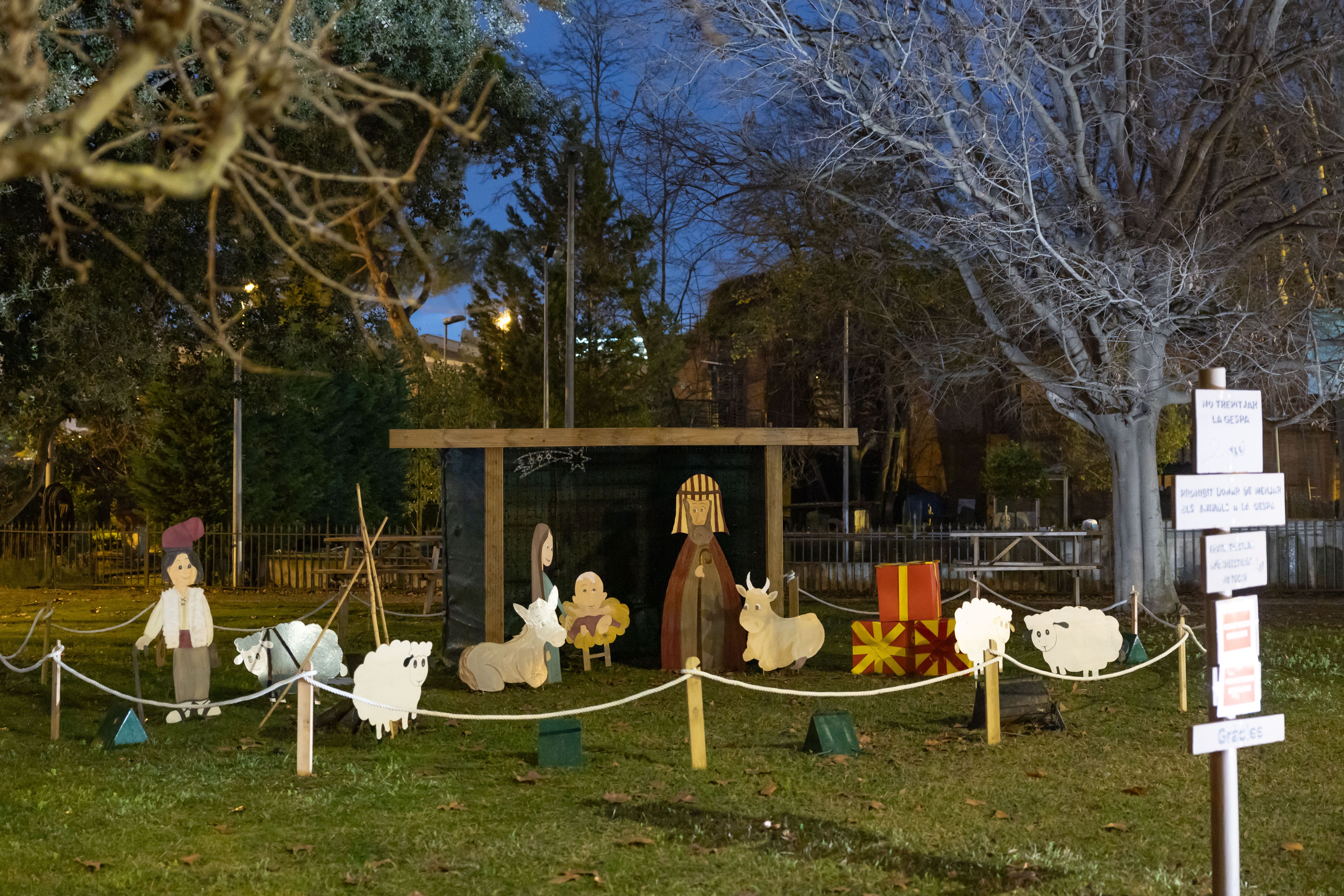 El pessebre gegant de la Masia Serraperera. FOTO: Arnau Padilla. 