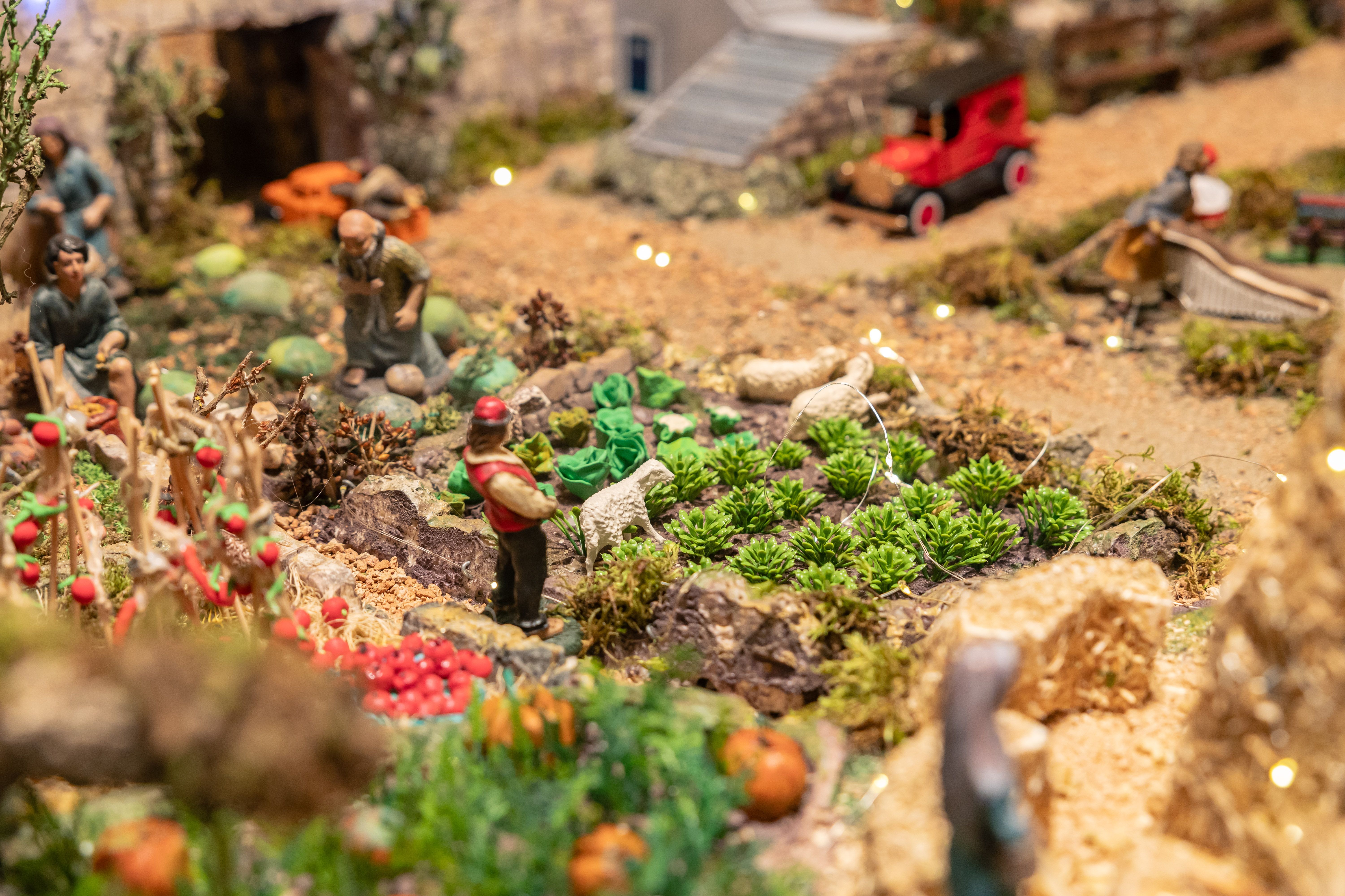 En aquest pessebre, hi ha més de 500 hores de feina, ja que l'agrupació pessebrista ha fet cadascún dels detalls. FOTO: Arnau Padilla. 