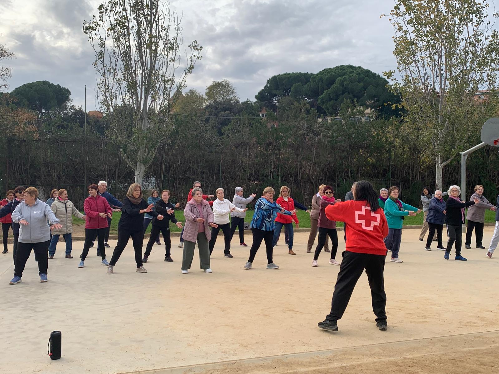 Classe de Gimba, el 2 de desembre, al Parc de Can Xarau, a canvi d'una joguina per a una Nit d'Il·lusió per a tothom. FOTO: Judit Josa