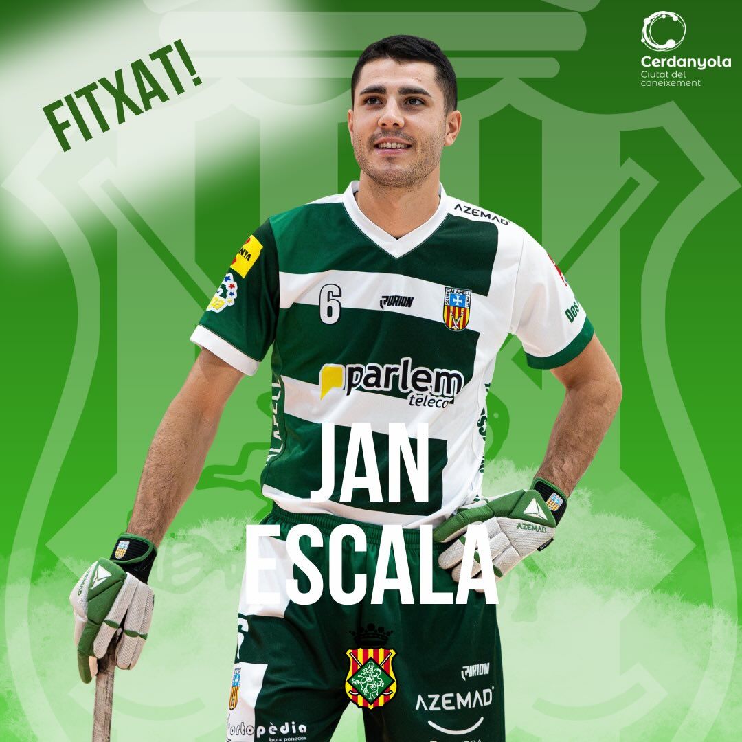Jan Escala, nou fixartge del Cerdanyola CH per reforçar la segona volta a l'OK lliga. FOTO: Cerdanyola CH