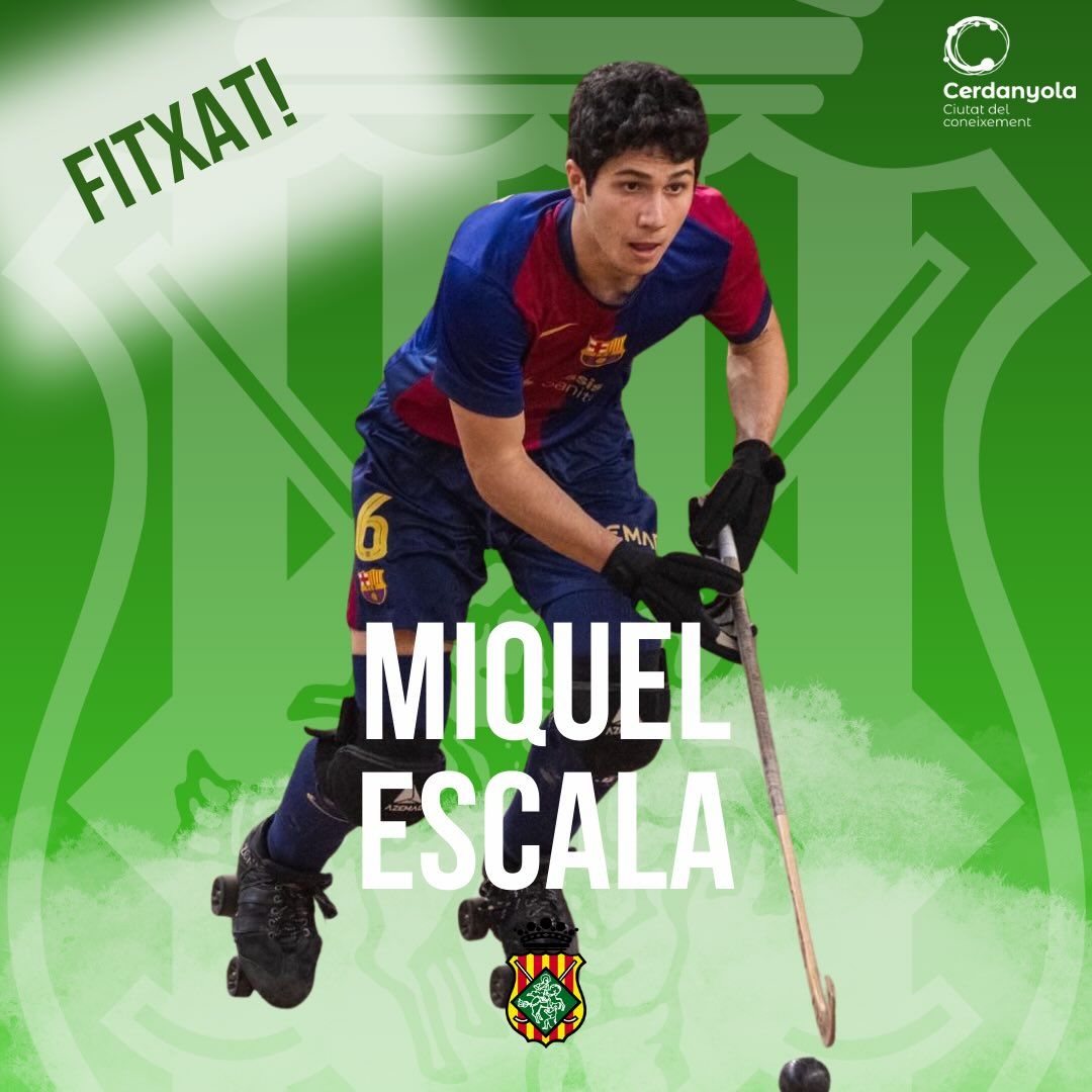 MIQUEL ESCALA, jugador blaugrana cedit al Cerdanyola CH. FOTO: Cerdanyola Club d’Hoquei