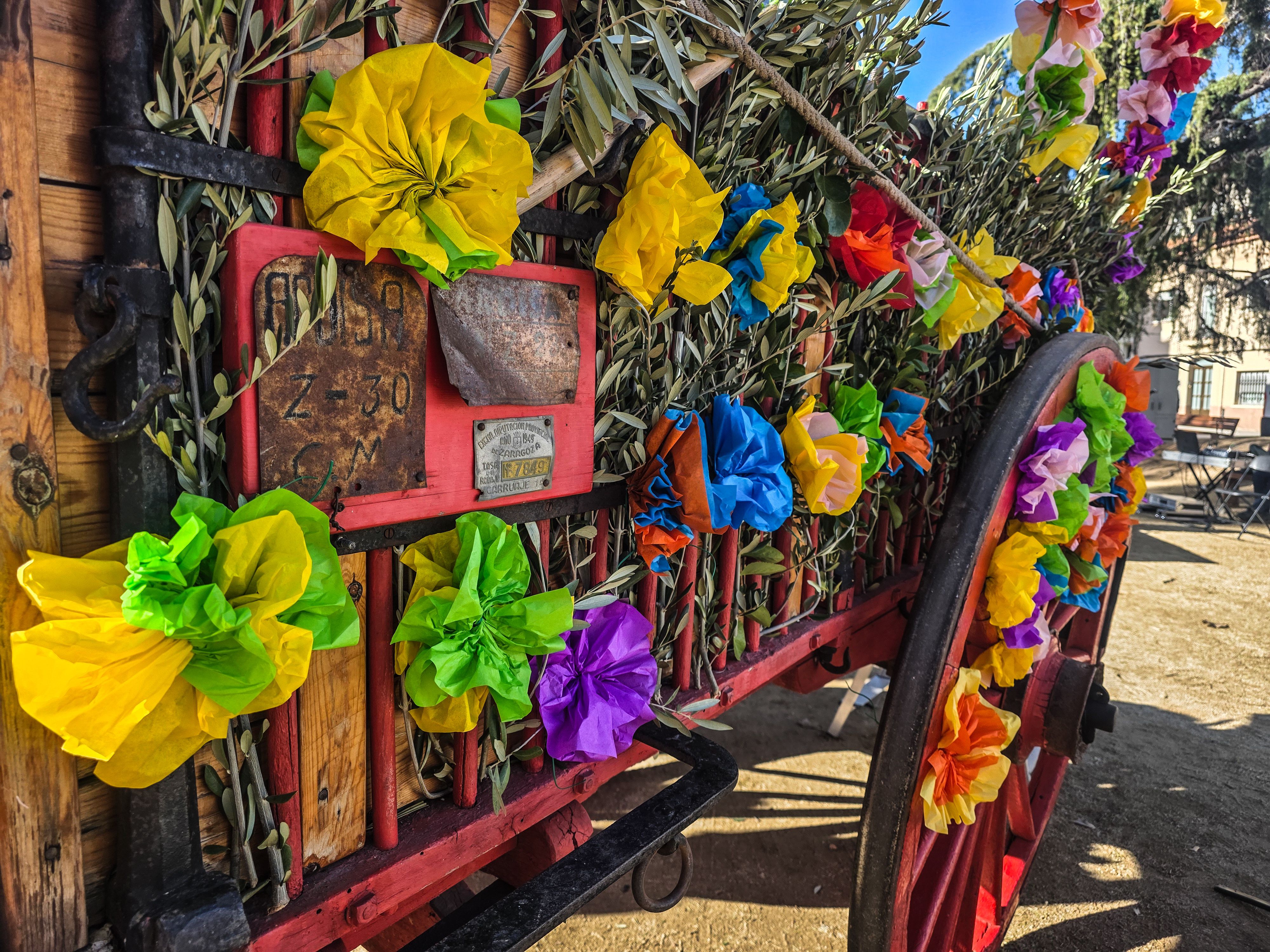 Carruatge floral de Bambalina. FOTO: Marc Mata 