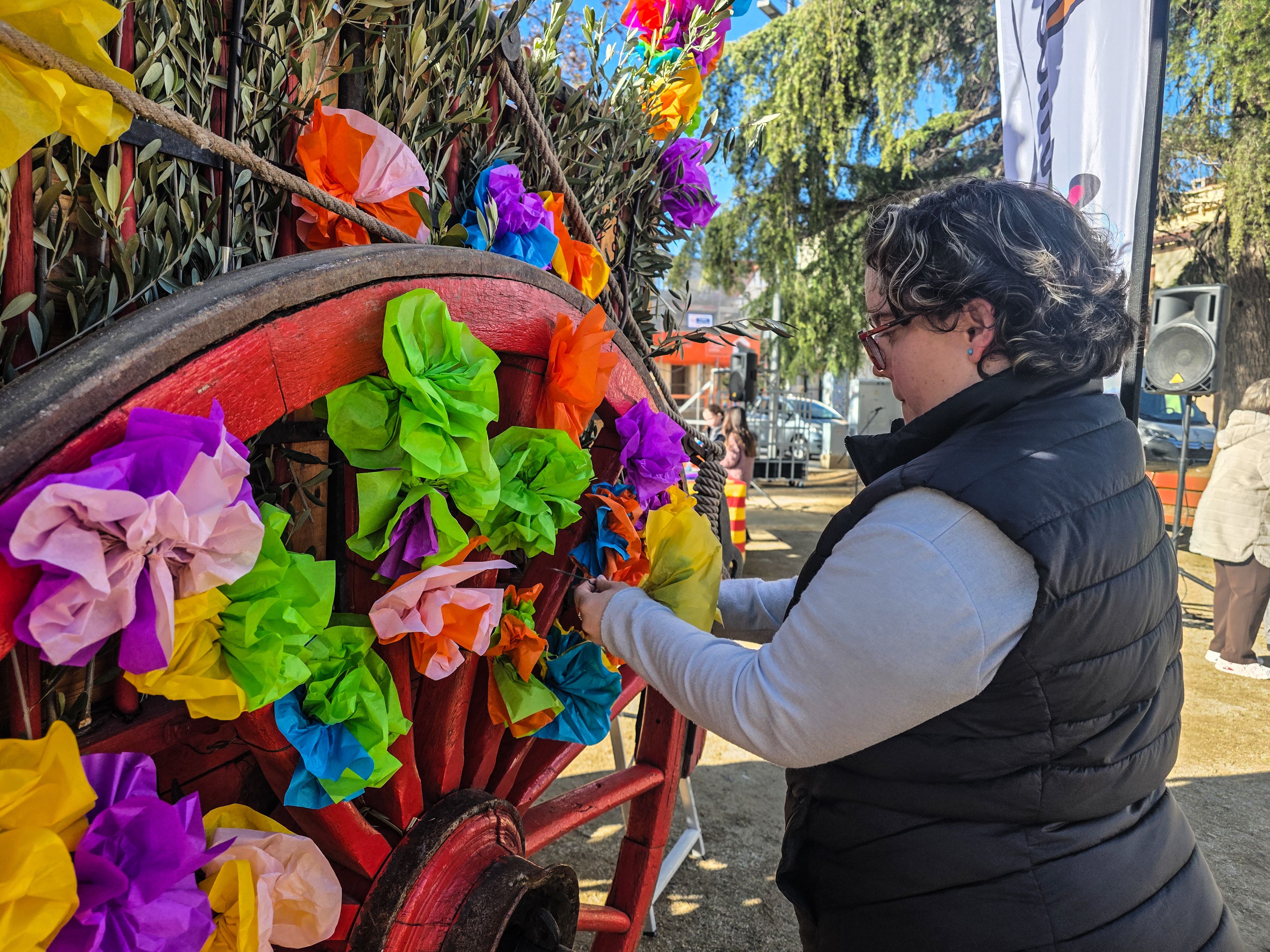 Decoració carruatge de Bambalina pel moment de la passada de diumenge. FOTO: Marc Mata