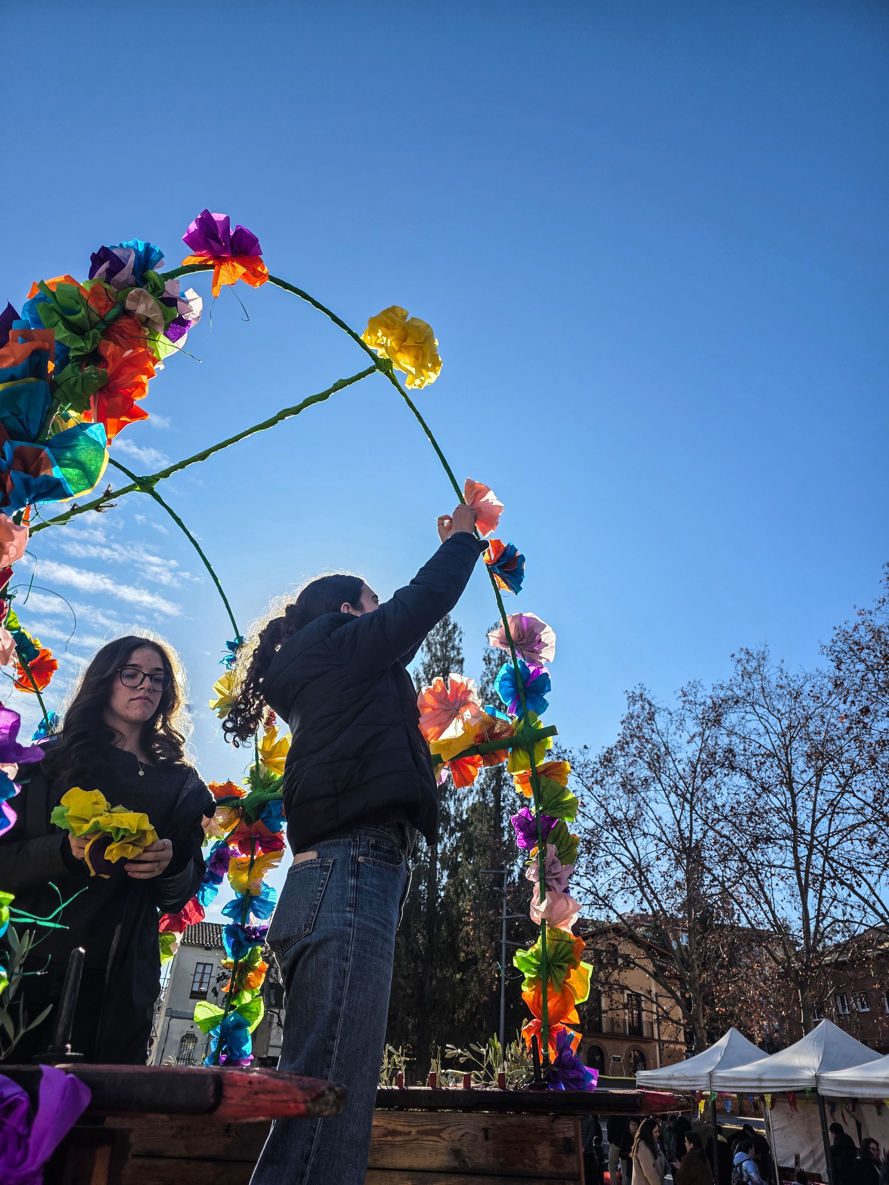 Decorant carruatge de Bambalina pel moment de la passada de diumenge. FOTO: Marc Mata