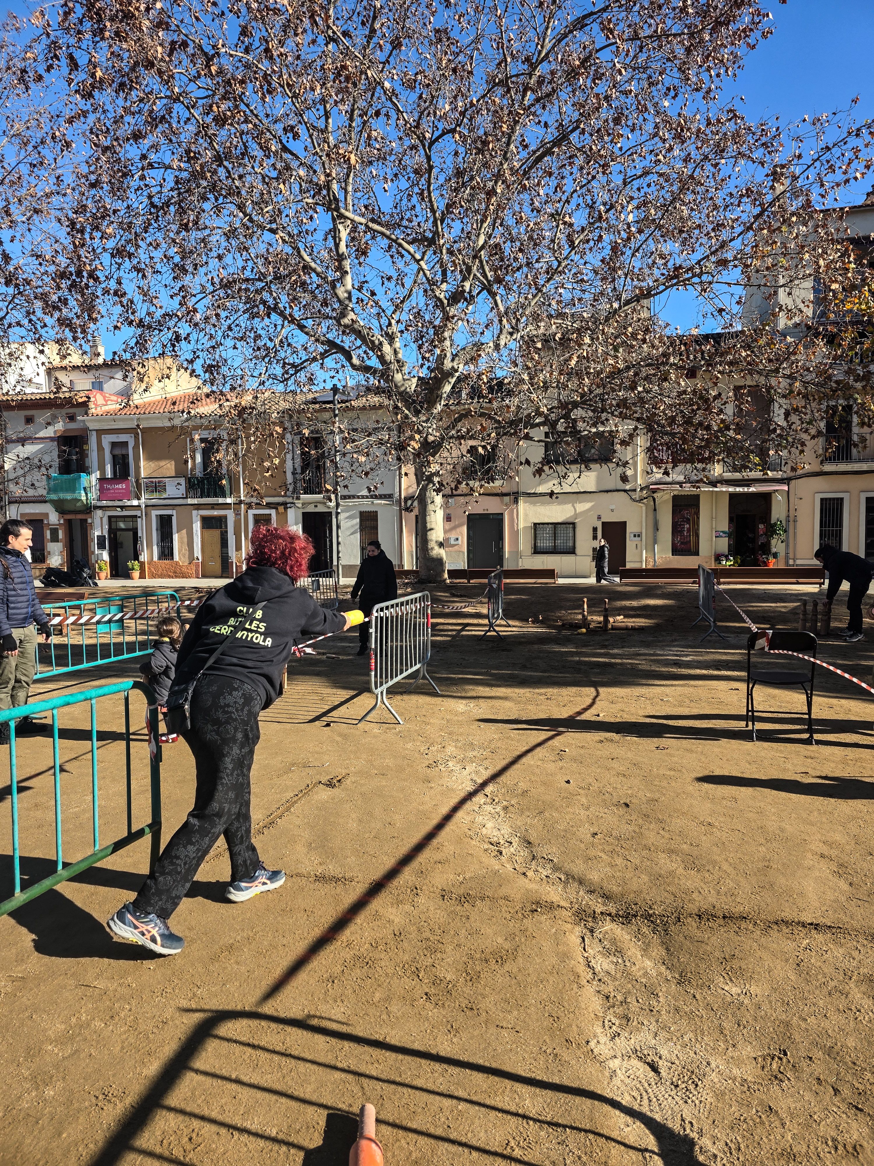 Bitlles a la plaça Sant Ramon. FOTO: Marc Mata 