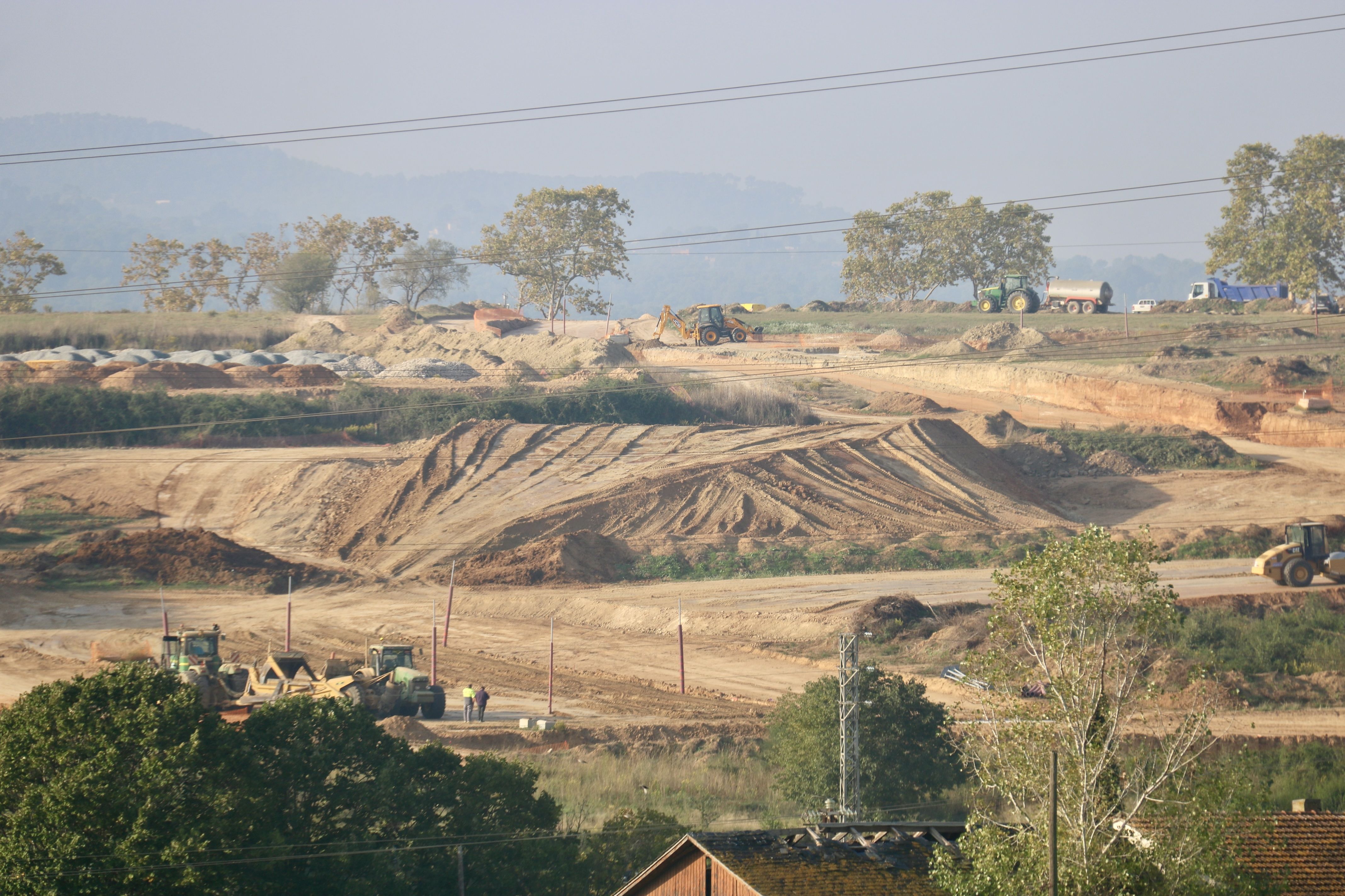 Treballs d'urbanització al Parc de l'Alba. Foto: ACN 